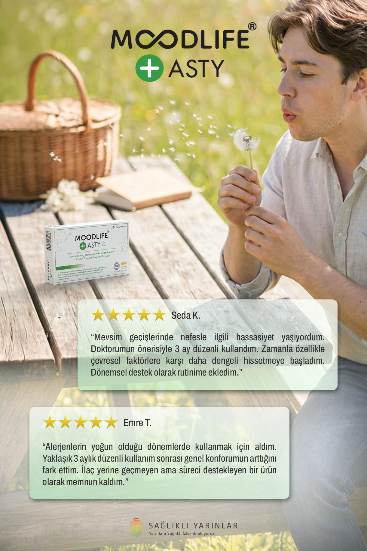Moodlife Asty için Probiyotik Destek 30 Kapsül