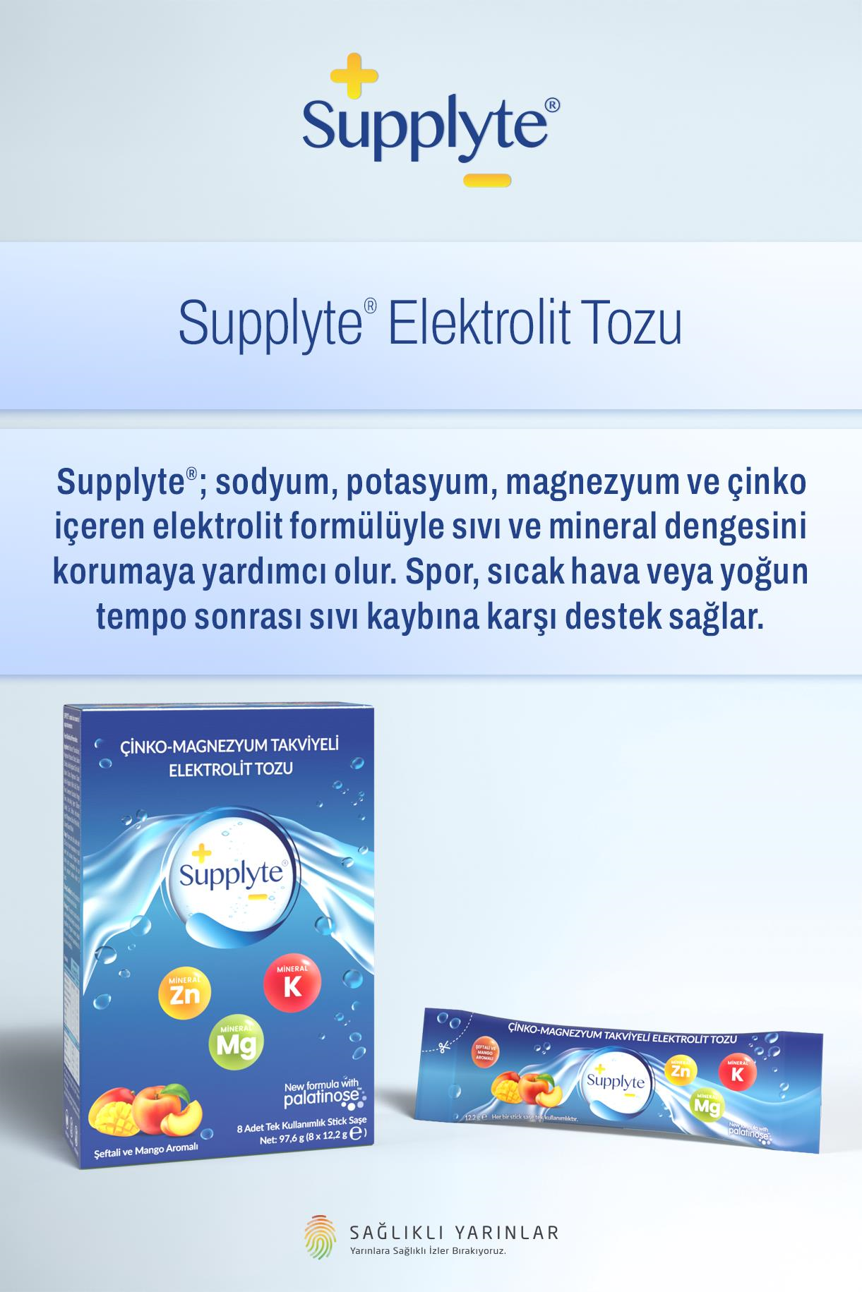 Supplyte Şeftali - Mango Aromalı  Saşe 12,2 g