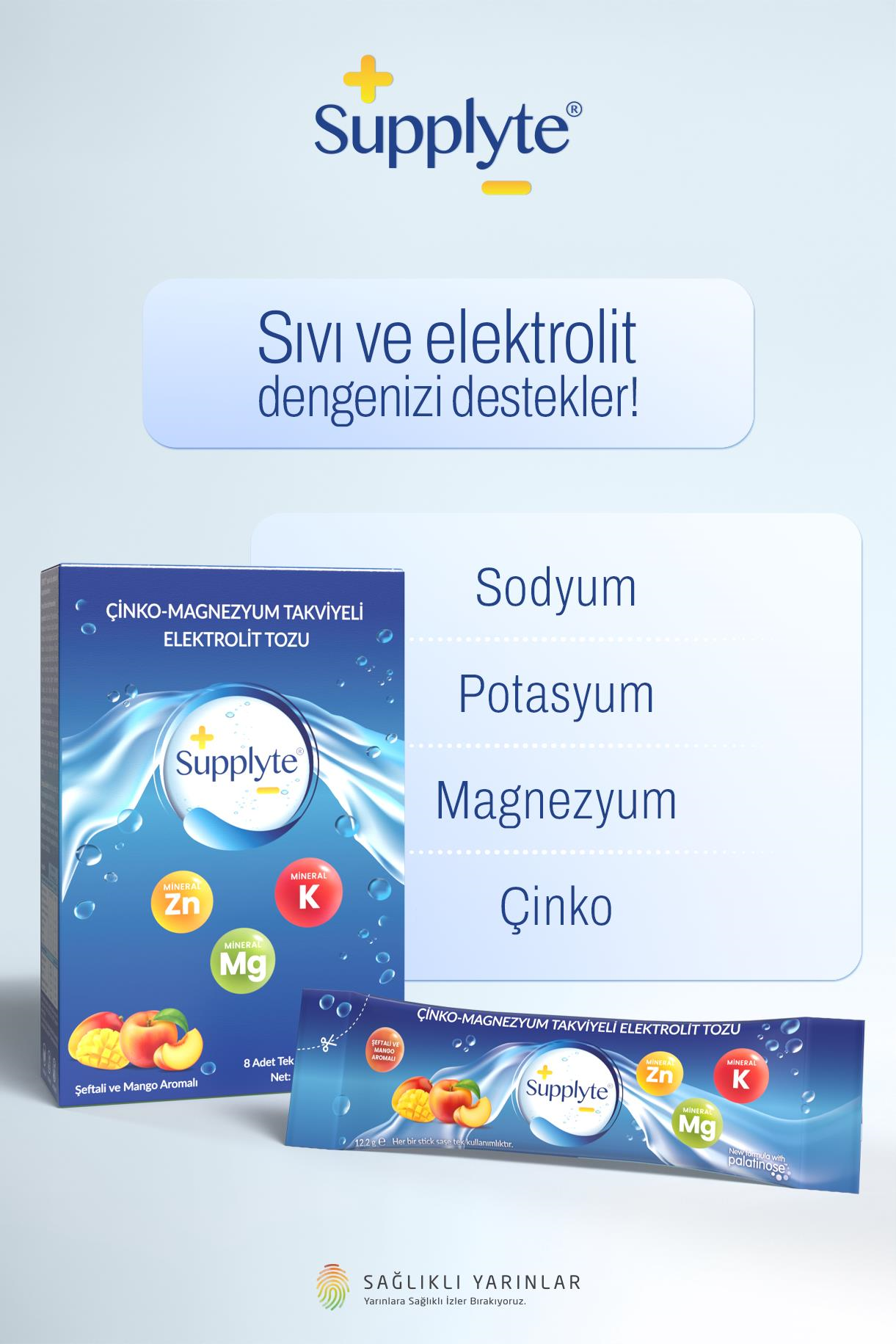 Supplyte Şeftali - Mango Aromalı  Saşe 12,2 g