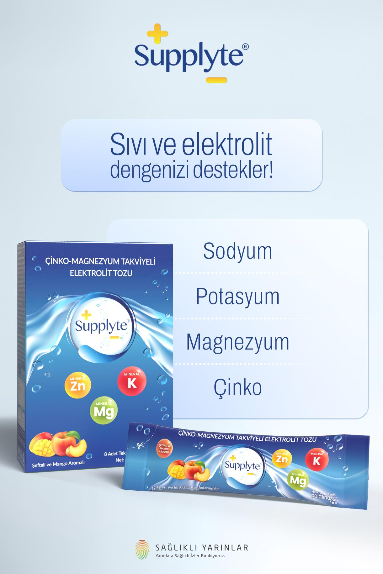 Supplyte Şeftali - Mango Aromalı  Saşe 12,2 g