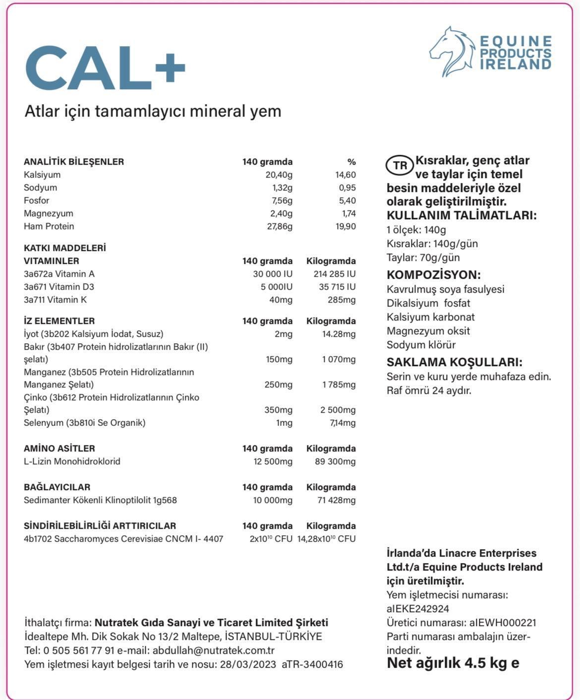 CAL+  10 KG 