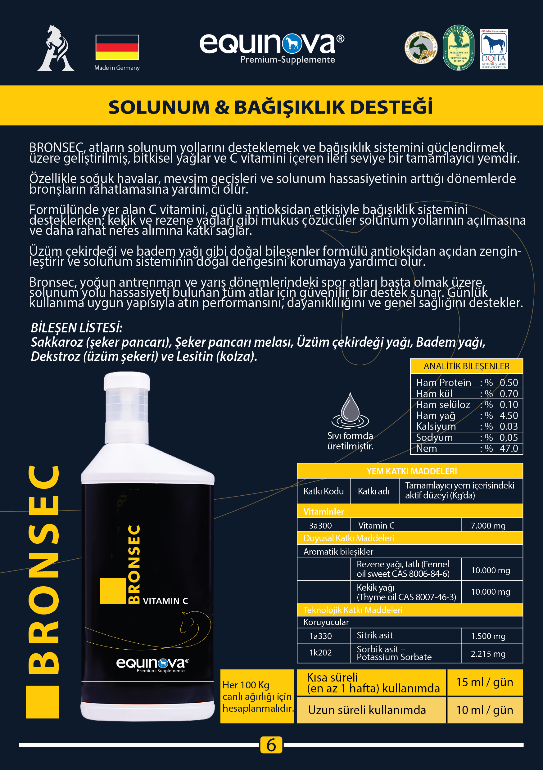 EQUINOVA BRONSEC 1  LT