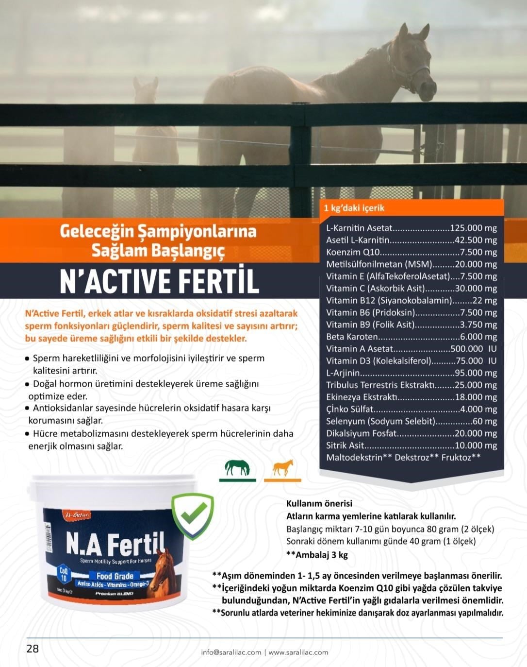 N-ACTIVE N.A FERTİL 3 KG  