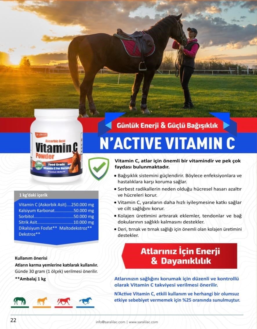 N'ACTİVE VİTAMİN C POWDER -1 KG