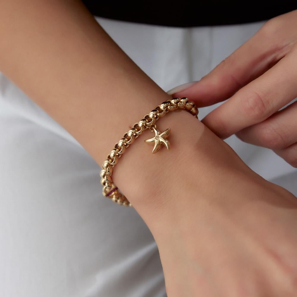 Cetaş Eterna Starfish Altın Bileklik