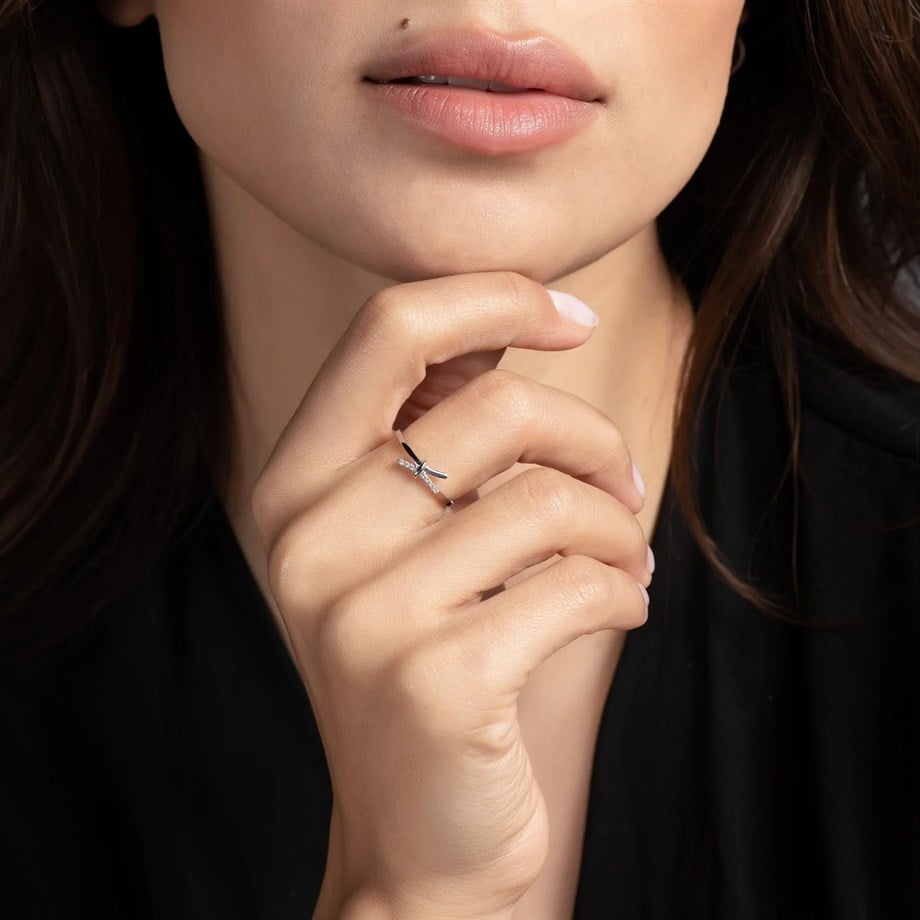 Minimal Tiffany Diken Motif Yüzük