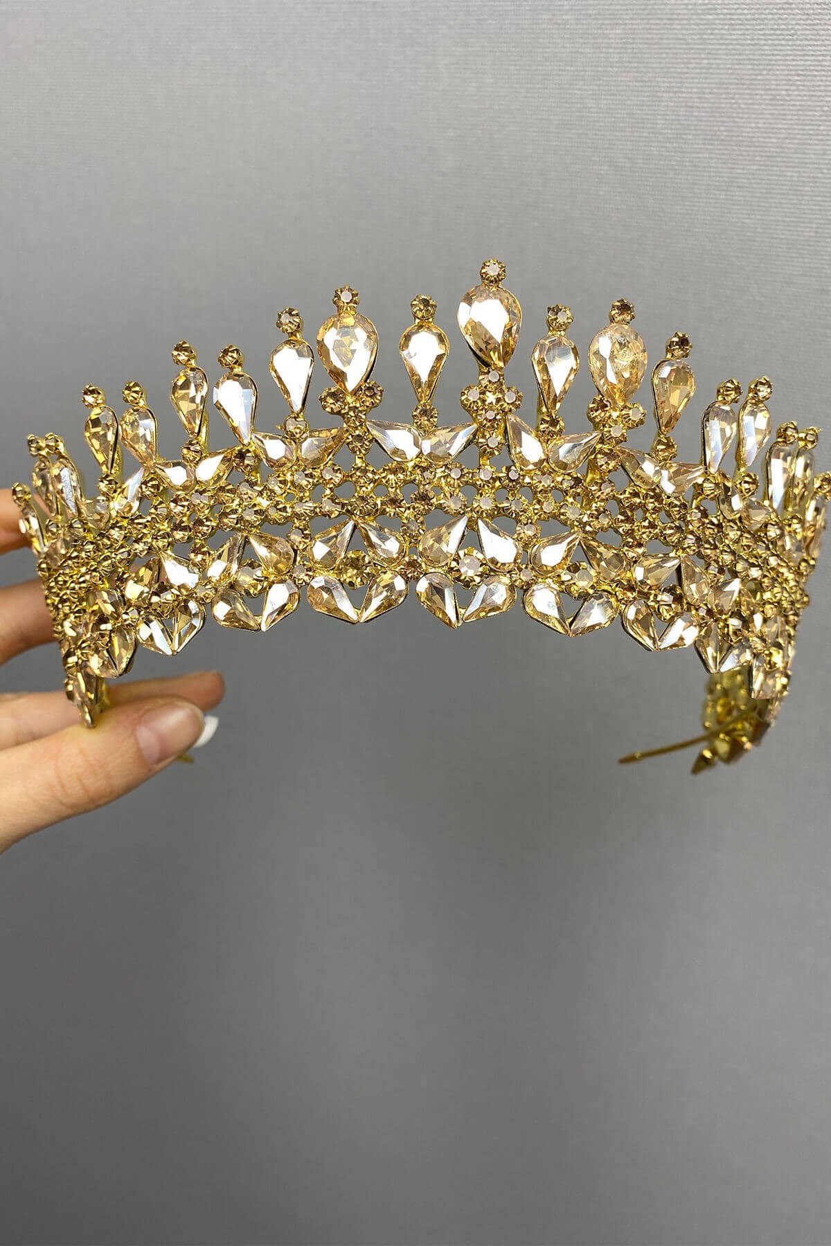 Bal Rengi Sultan Model Gelin Kına Tacı