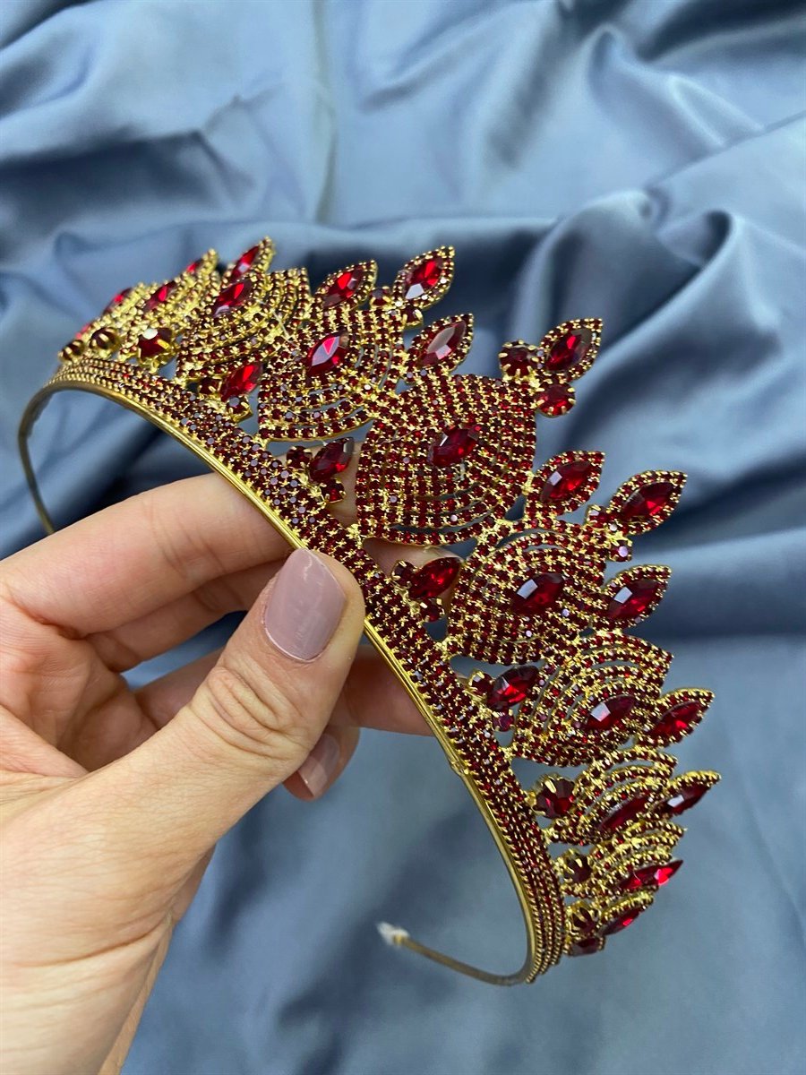 Bordo Hera Model Gelin Kına Tacı