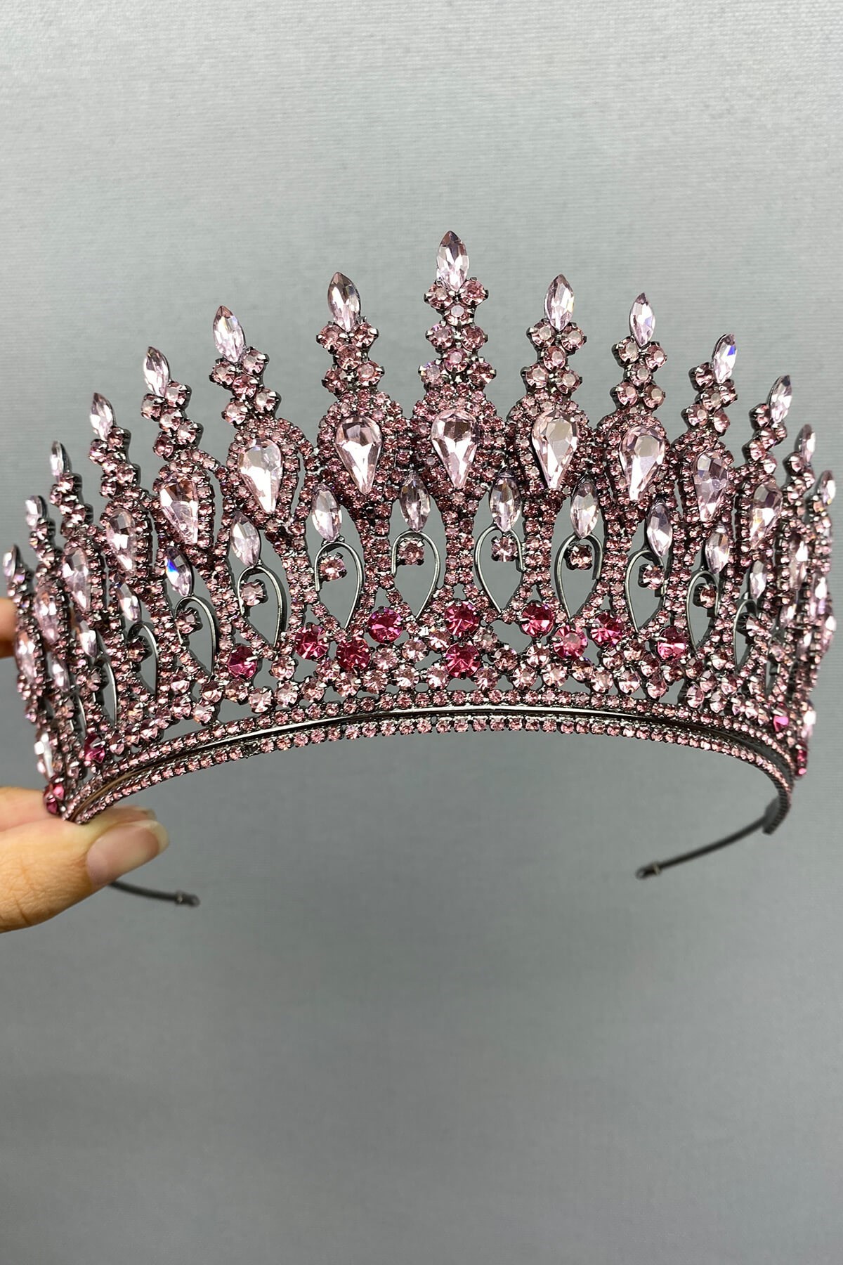 Pembe Henna Model Gelin Kına Tacı