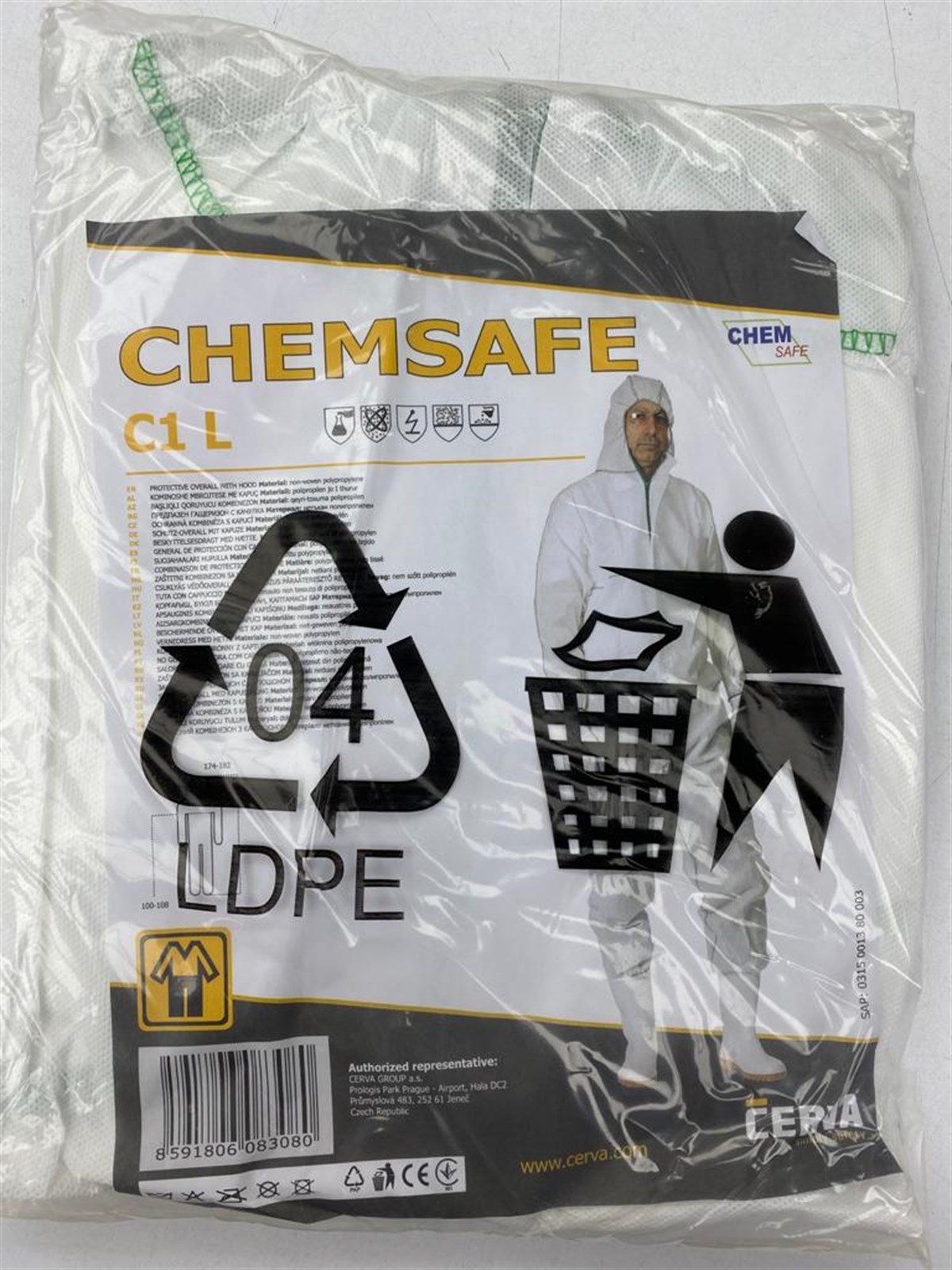 CHEMSAFE C1 KİMYASAL TULUM