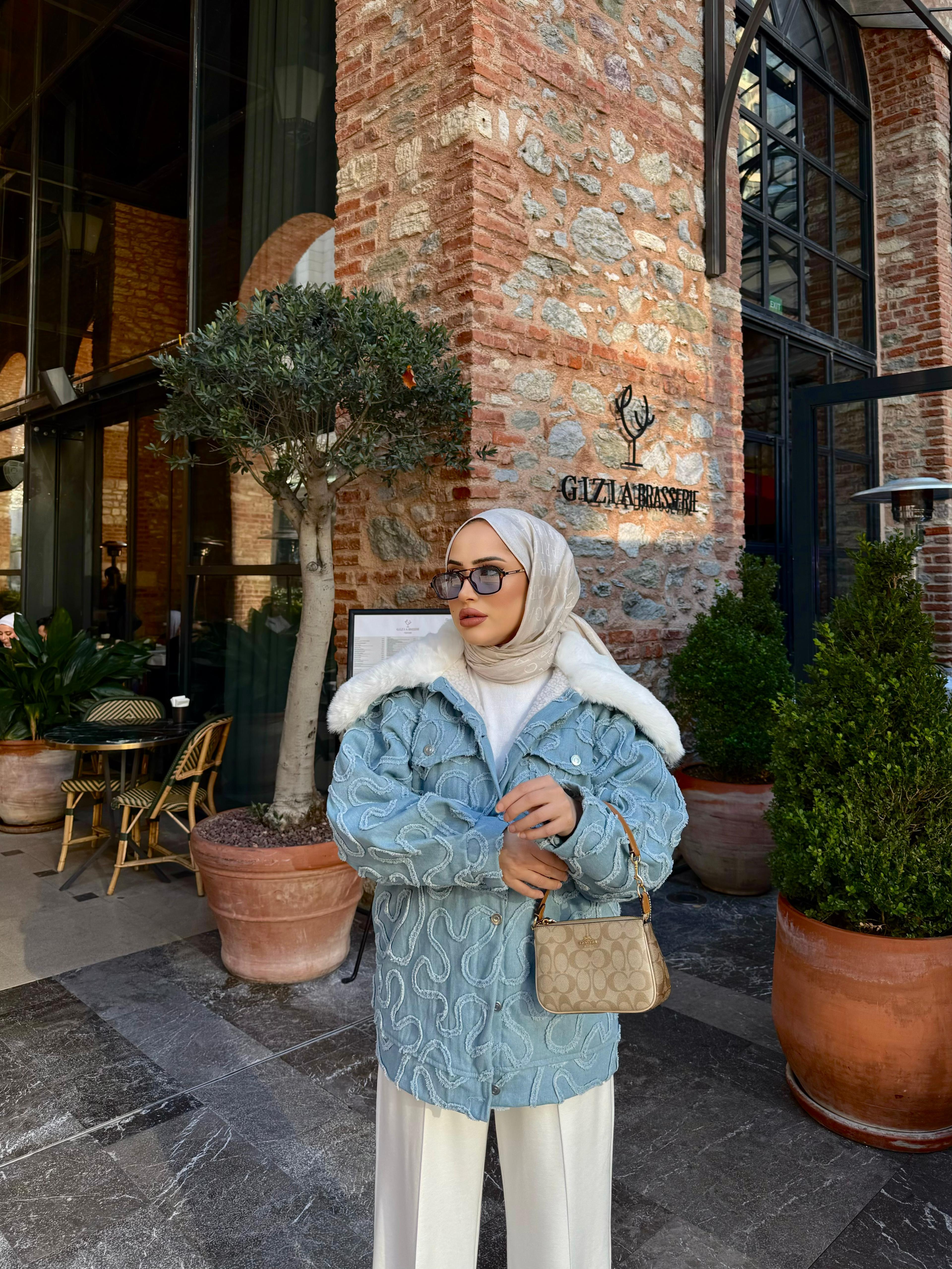 Ceket-186H&R ButikCoac Kot Ceket Bebe Mavi