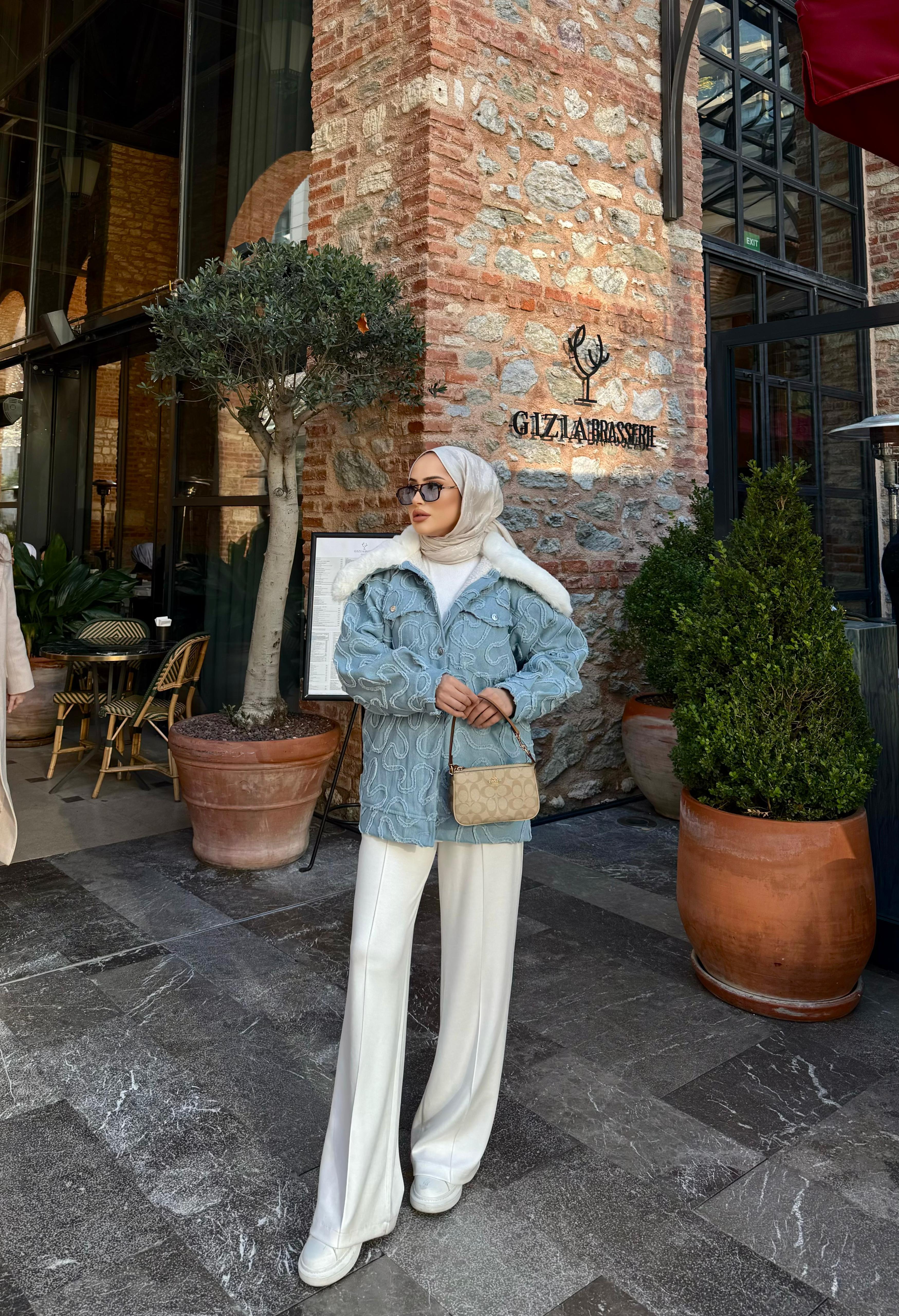 Ceket-186H&R ButikCoac Kot Ceket Bebe Mavi