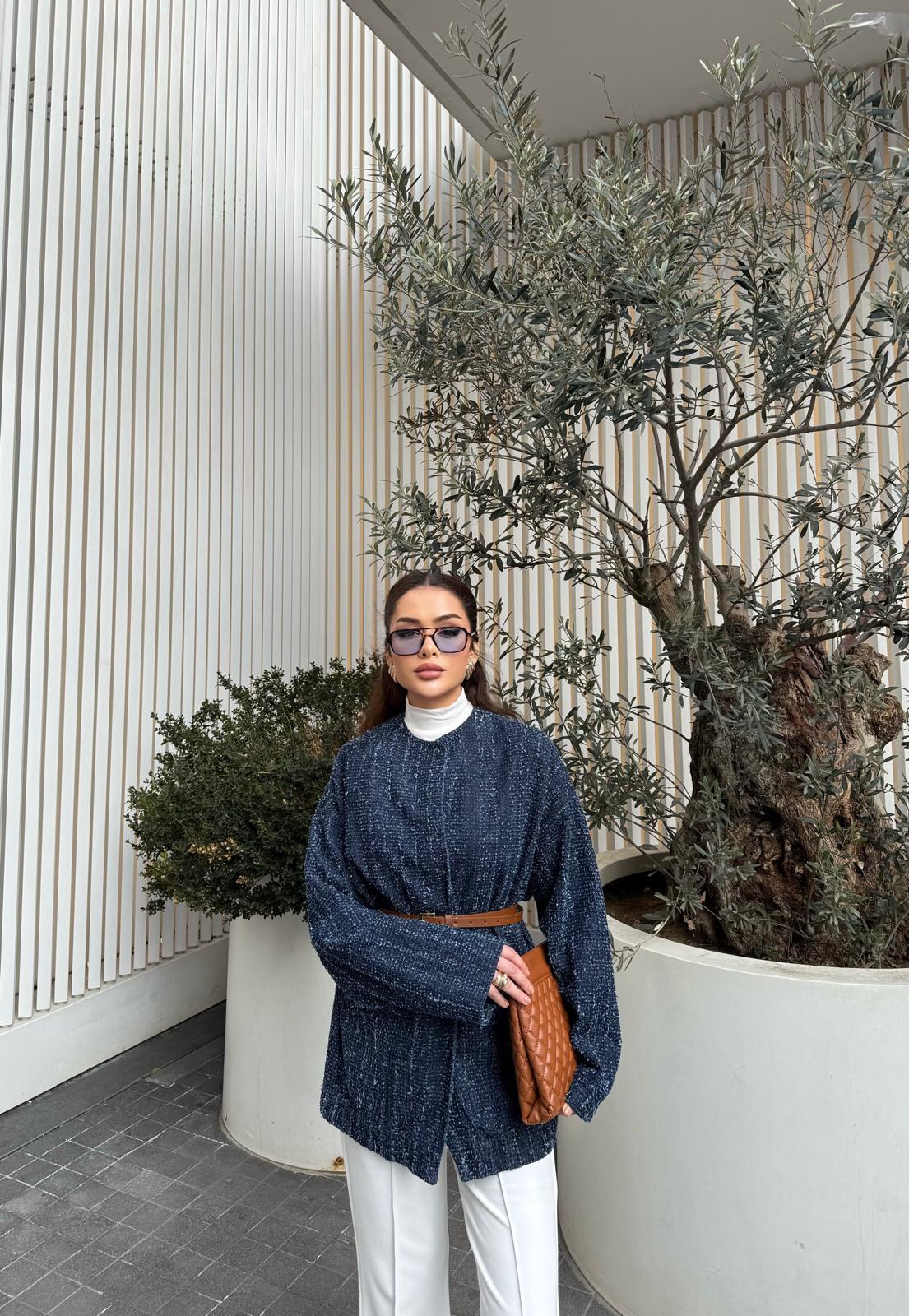 Ceket-132H&R ButikJolie Seyyar Kuşaklı Ceket