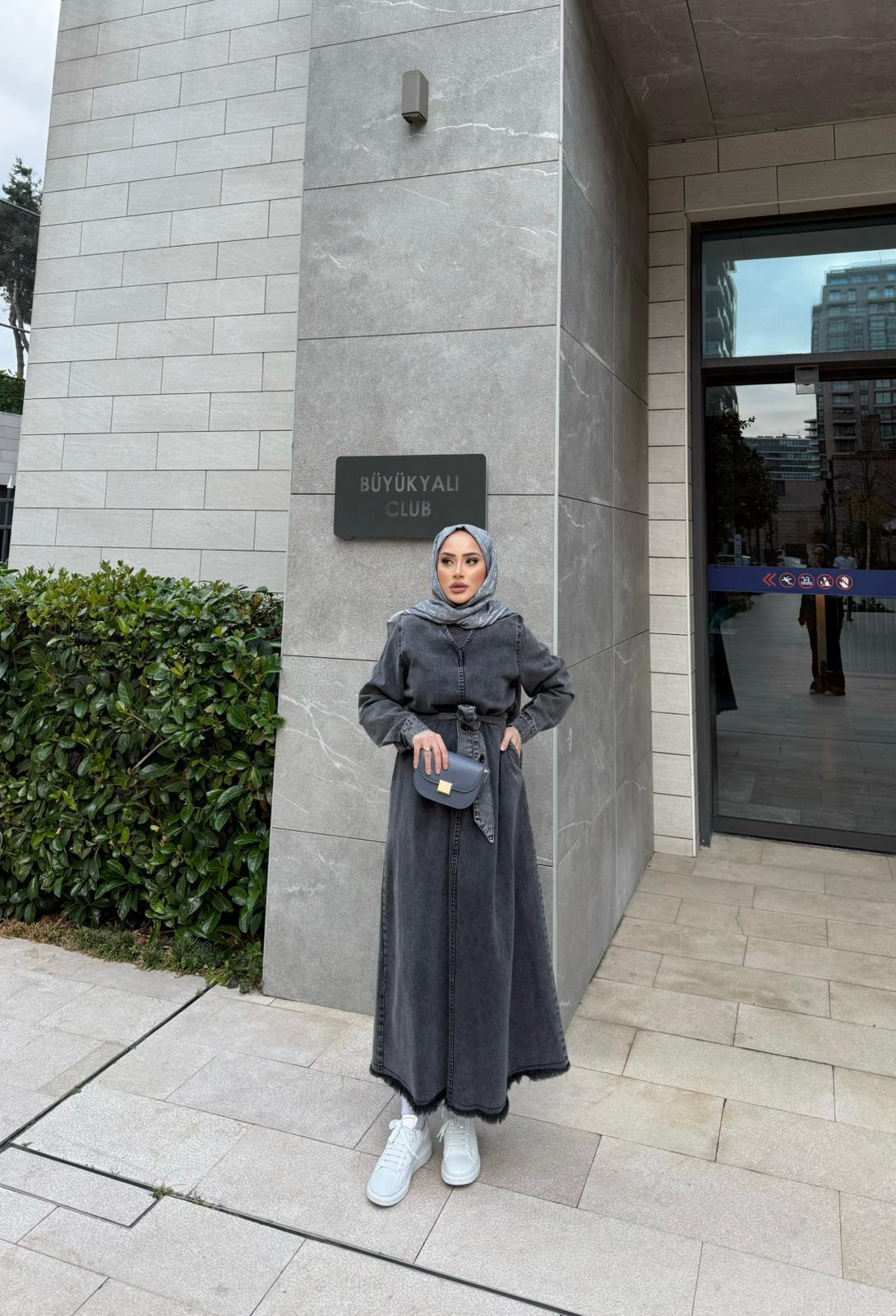 elbs-1521H&R ButikLessa Kot Elbise