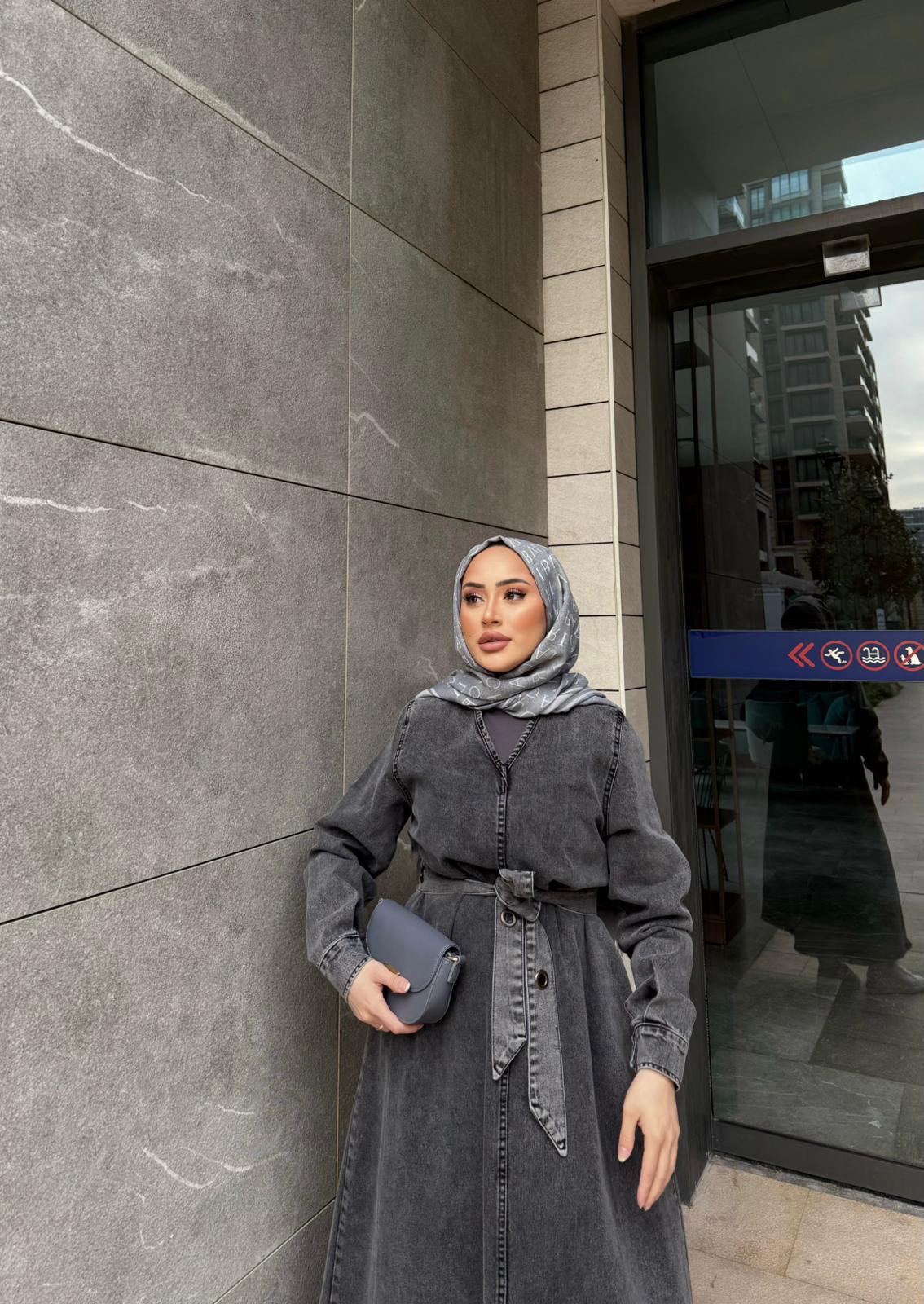 elbs-1521H&R ButikLessa Kot Elbise