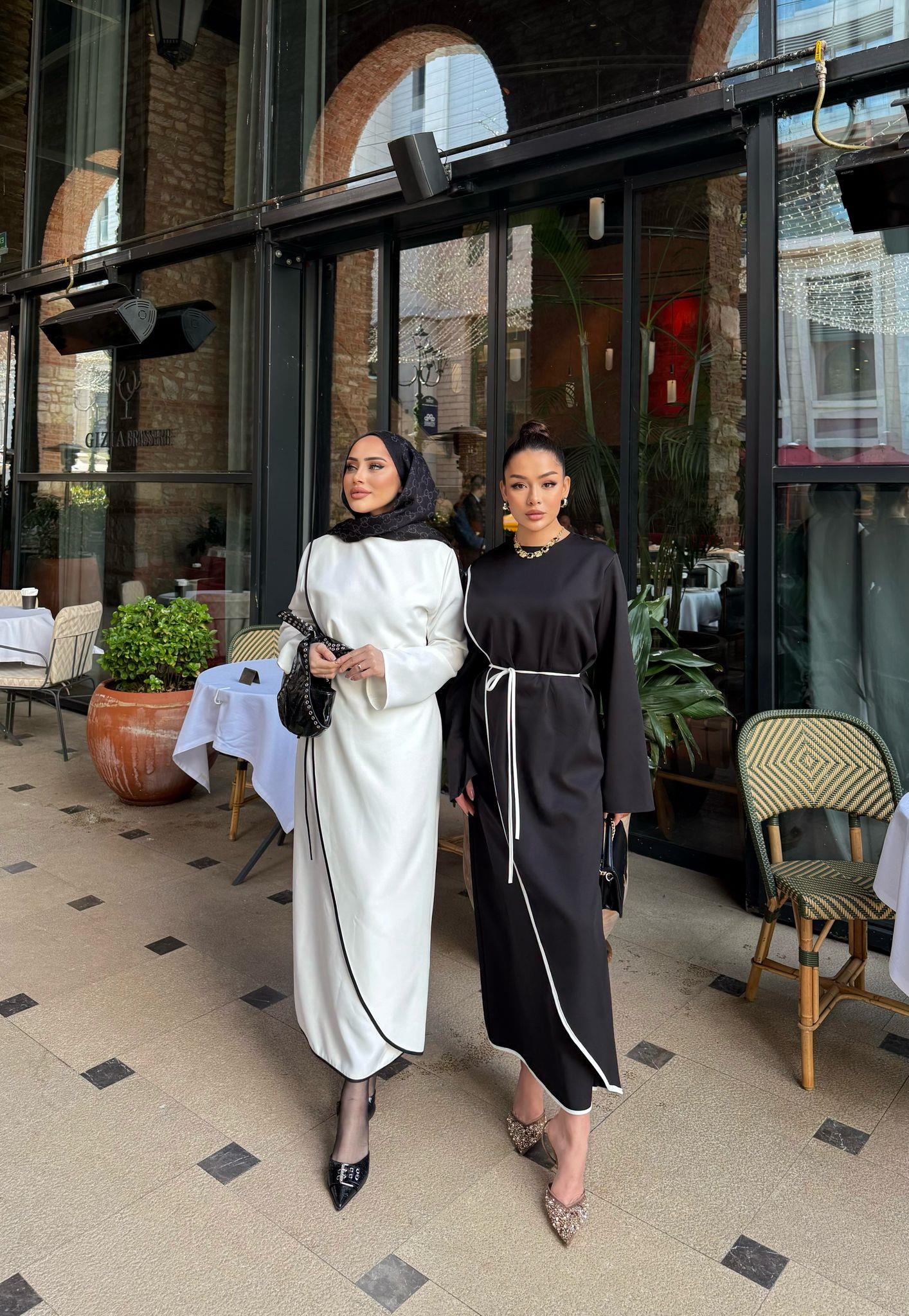 elbs-1573H&R ButikVinsa Elbise Beyaz