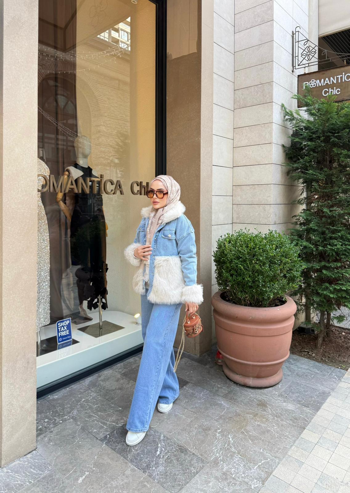 PNT-009H&R ButikPalazzo Kot Pantolon Açık Mavi