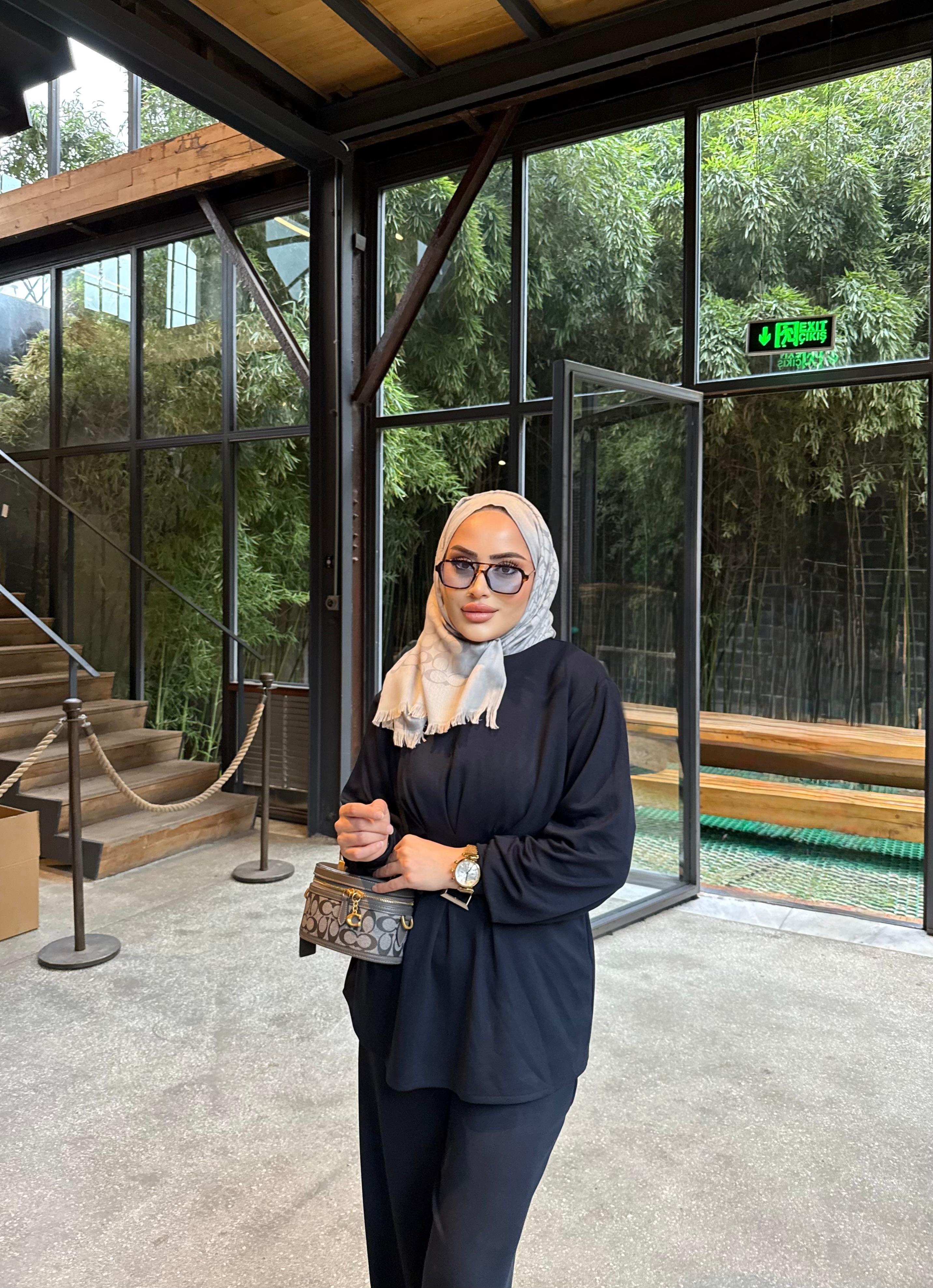 TKM-1913H&R ButikEsna Kemerli Oysh Takım Lacivert