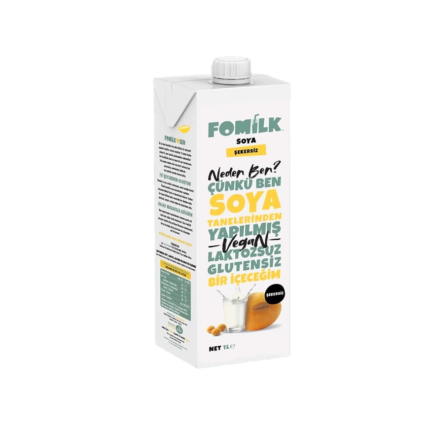 FOMILK SOYA SÜTÜ ŞEKERSİZ 1 LT