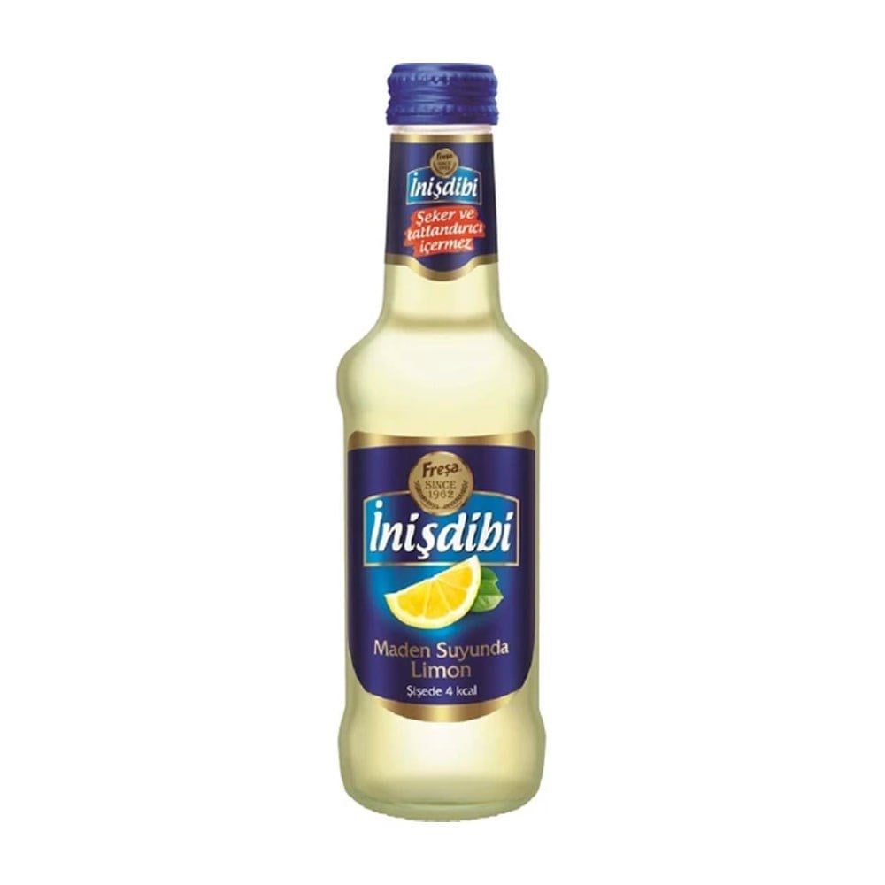 İNİŞDİBİ LİMON AROMALI MADEN SUYU 200ML