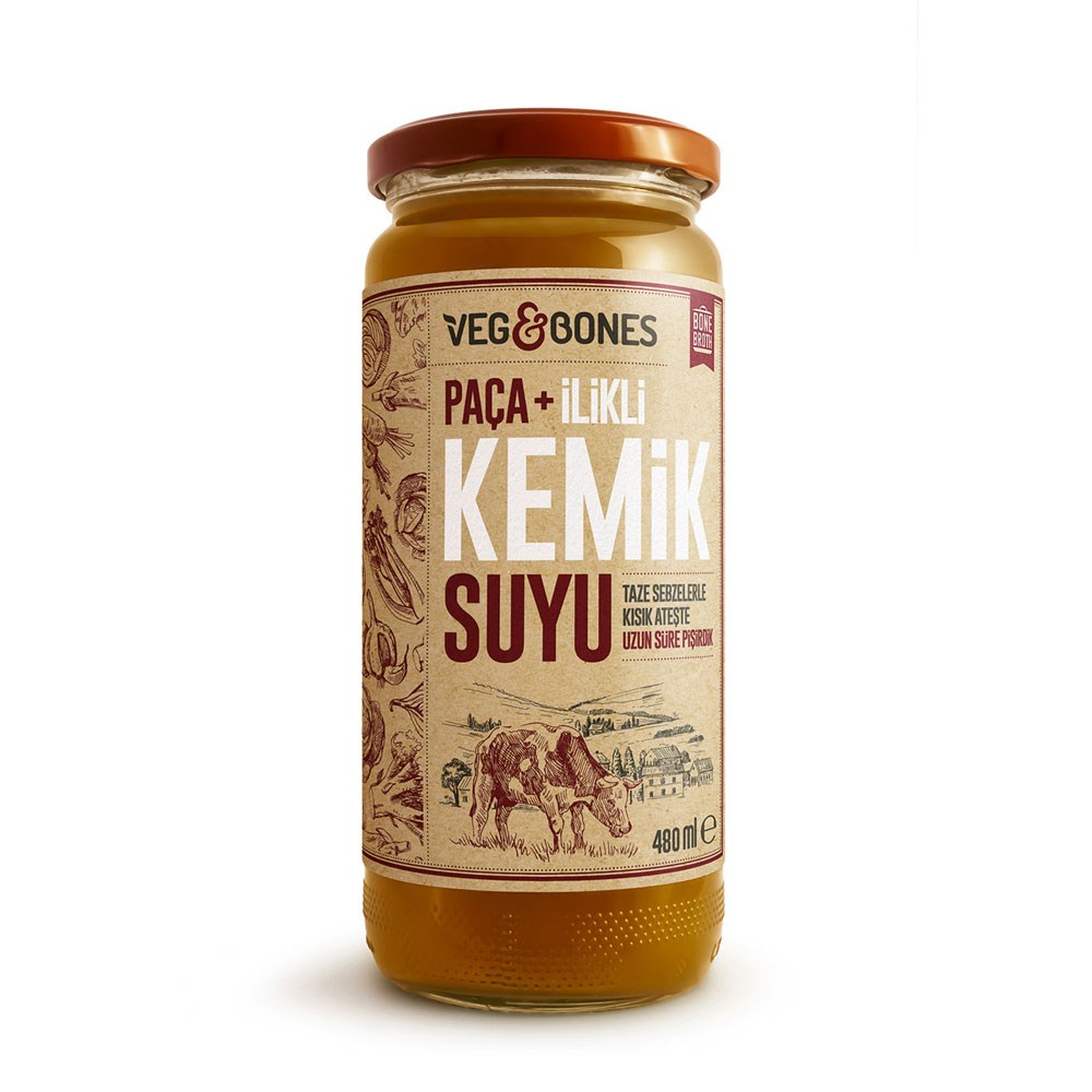 V&B PAÇA İLİKLİ KEMİK SUYU 480 ML