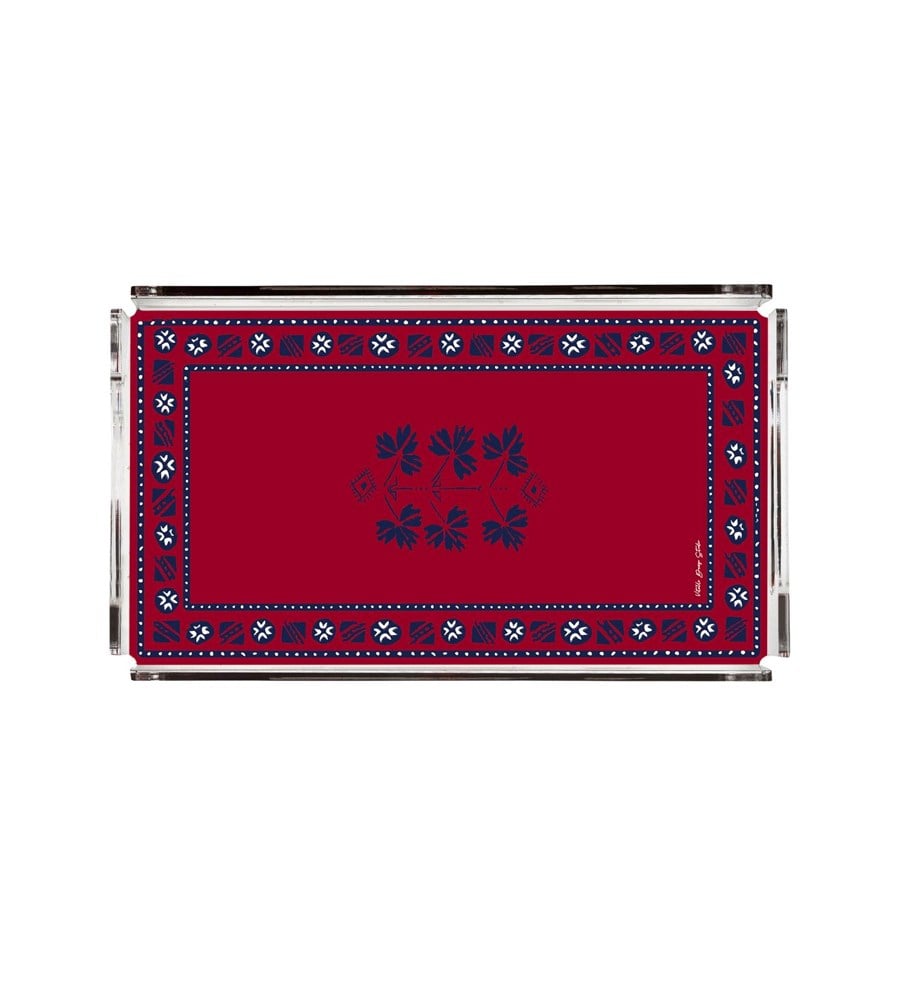 Yağcıbedir Collection Kırmızı 40x20 Pleksi Tepsi