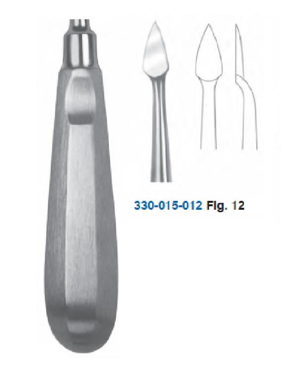 20 Yaş Dişleri Düz Cryer Elevatör Fig12 16cm