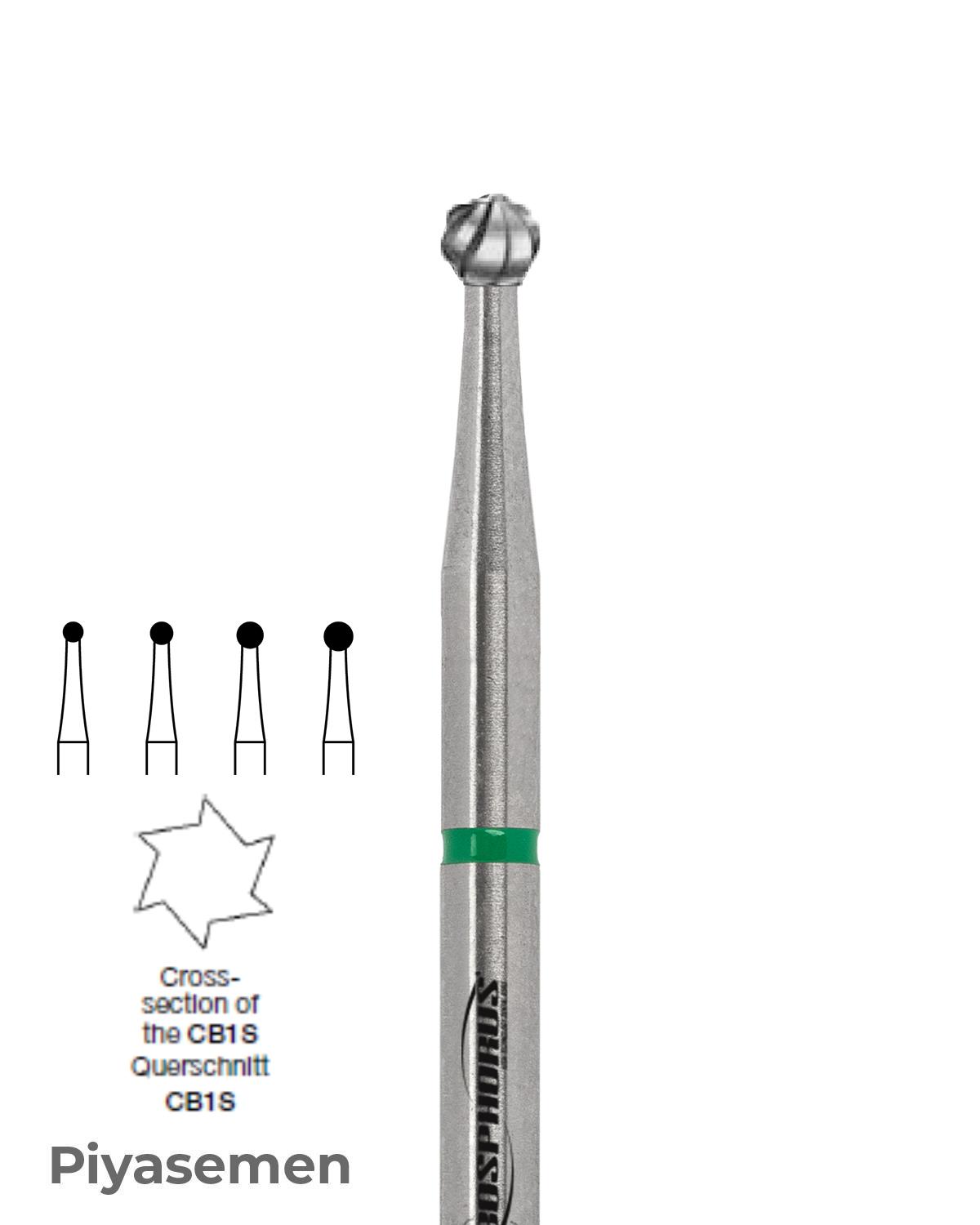 500104001Bos Piyesemen Tungsten Karbit Top baş, Rond Cerrahi Kemik Kesici Frez