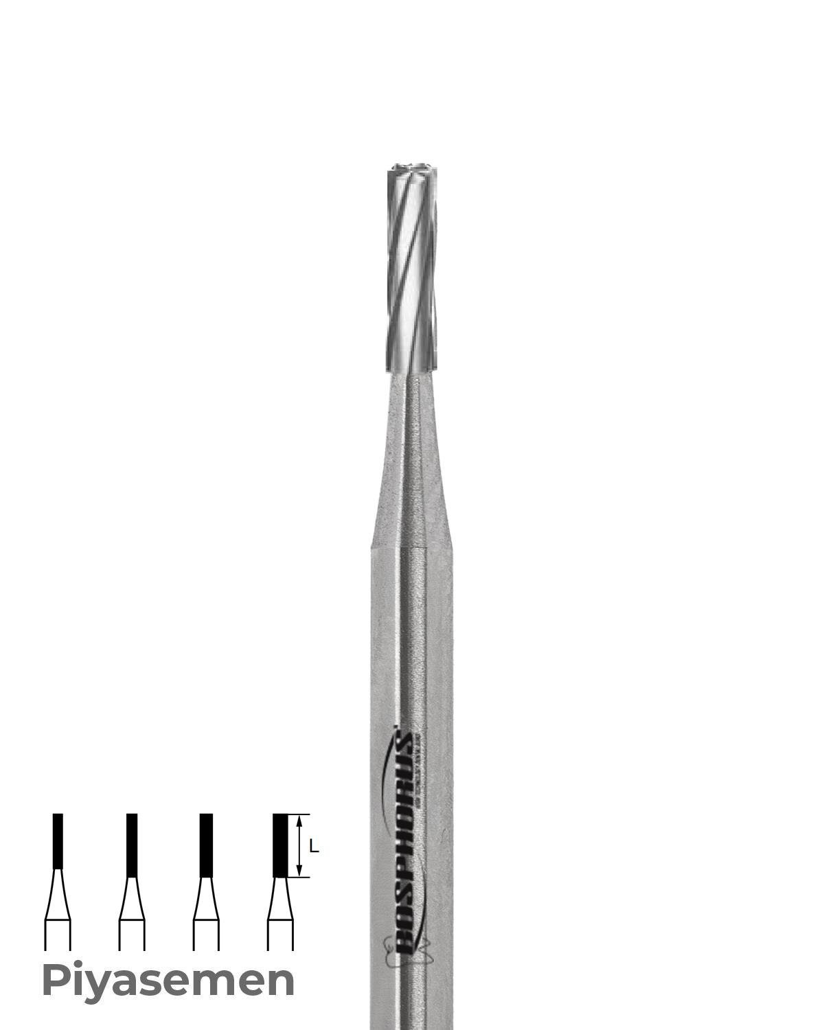 500104110Bos Anguldurva Tungsten Karbit Düz Bitim Silindir Frez