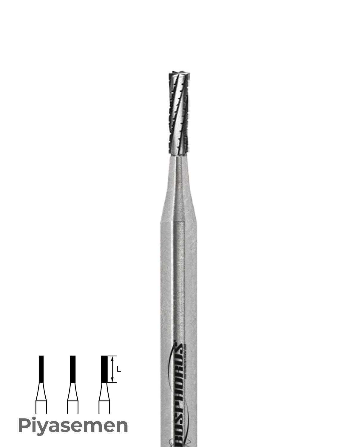 500104110Bos Anguldurva Tungsten Karbit Düz Bitim Silindir Frez