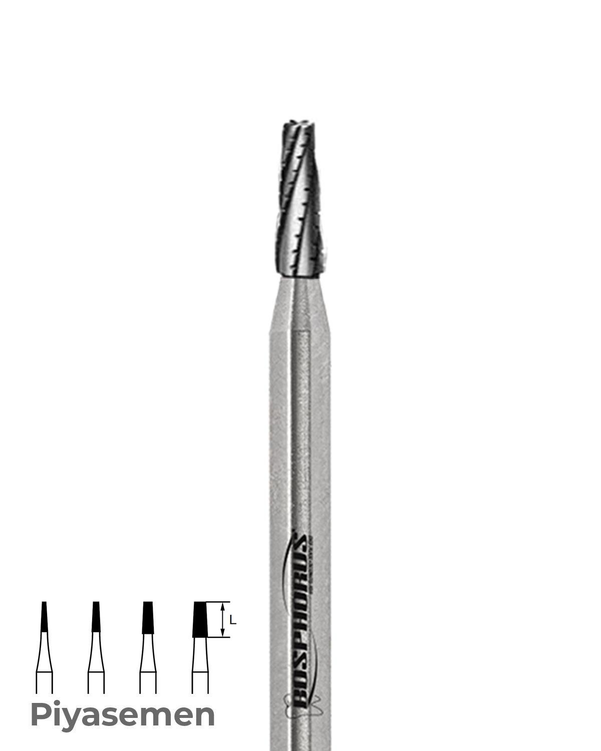 500104168Bos Piyesemen Tungsten Karbit Düz Bitim Konik, Laboratuvar Frez