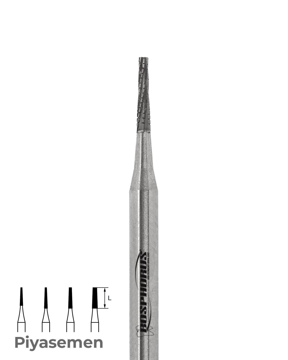 500104171Bos Piyesemen Tungsten Karbit Düz Bitim Konik, Laboratuvar Frez