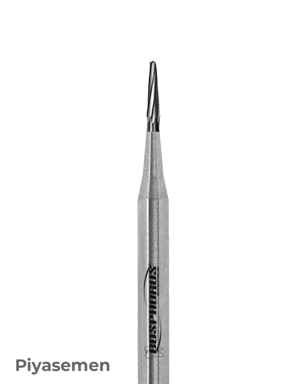 500104196Bos Piyesemen Tungsten Karbit Yuvarlak Bitim Konik, Laboratuvar Frez