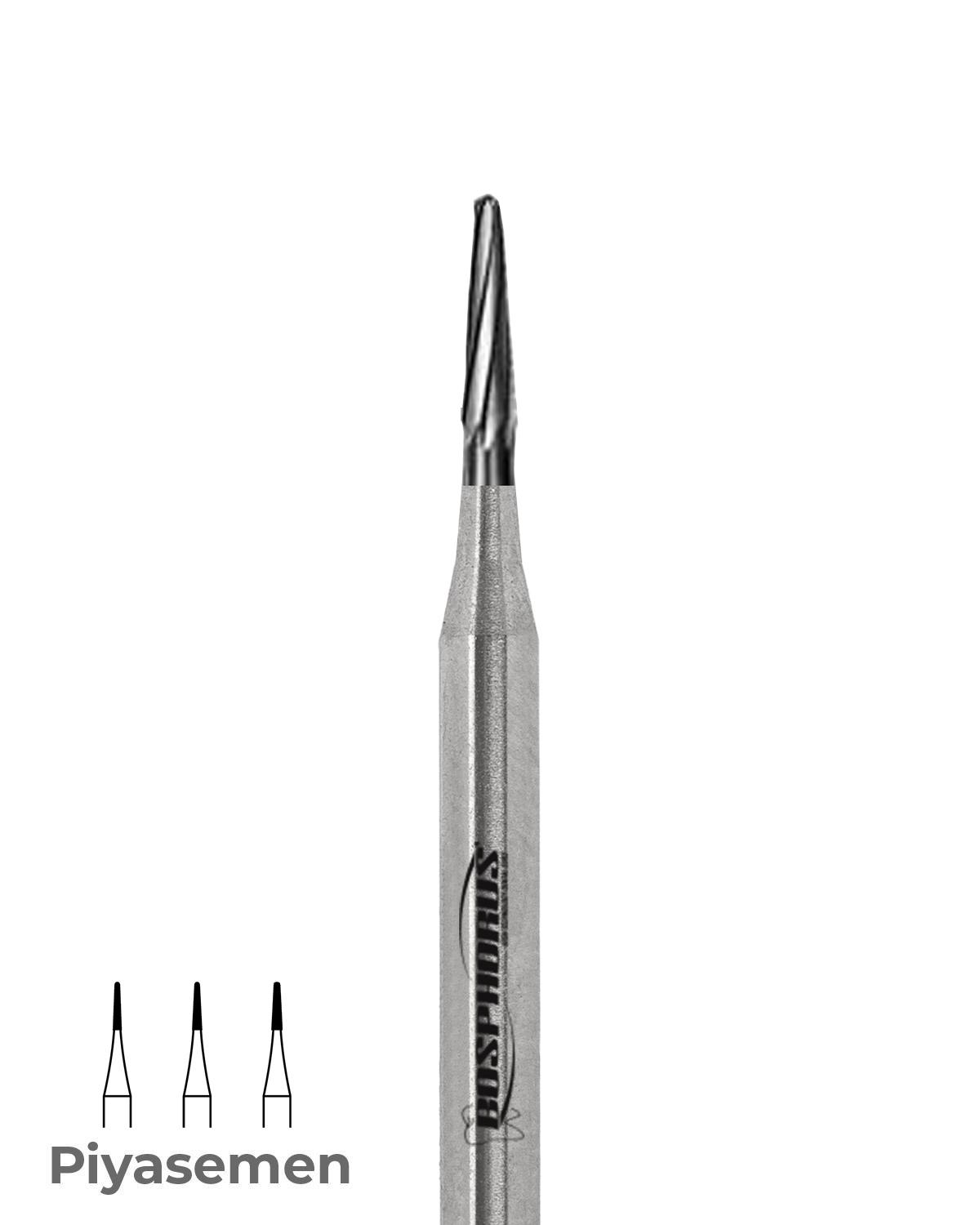 500104196Bos Piyesemen Tungsten Karbit Yuvarlak Bitim Konik, Laboratuvar Frez