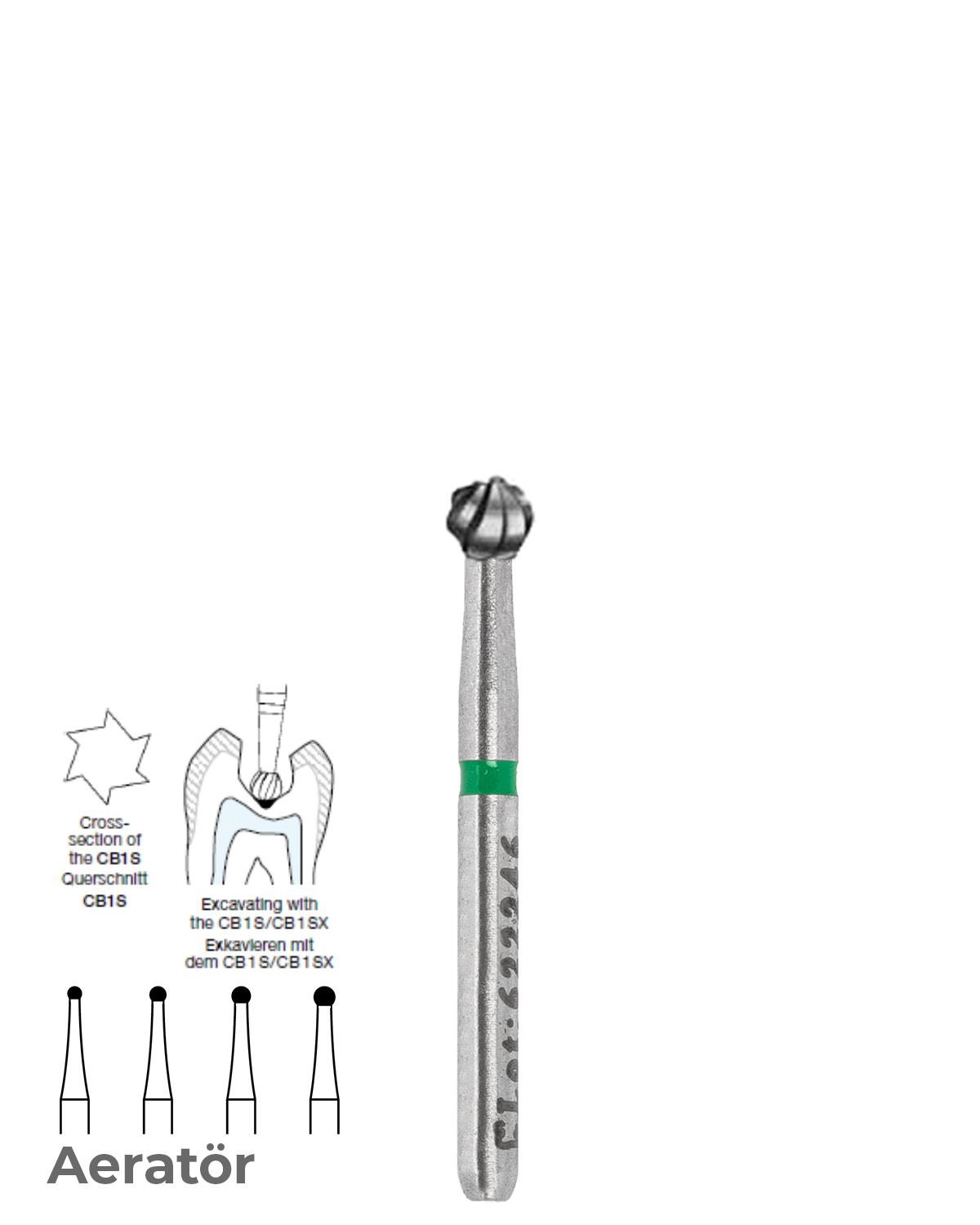 500314001Bos Aeratör Tungsten Karbit Top baş, Rond Frez