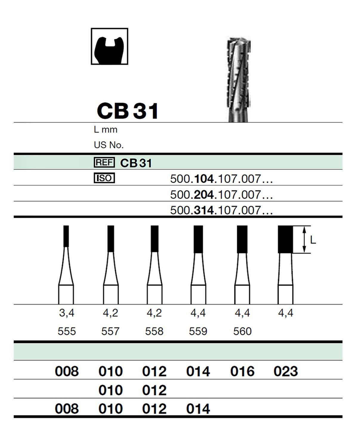 500314107Bos Aeratör Tungsten Karbit Düz Bitim Silindir Frez