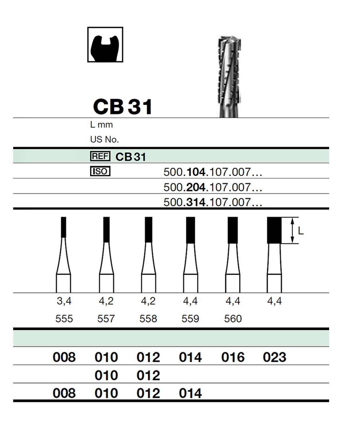 500314107Bos Aeratör Tungsten Karbit Düz Bitim Silindir Frez