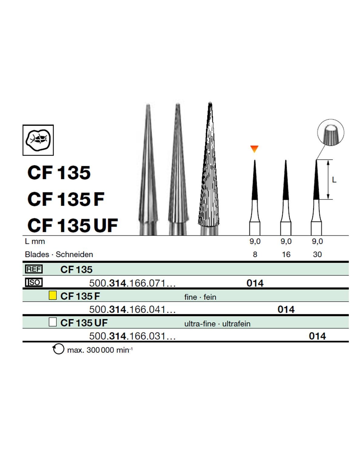 500314166Bos Aeratör Tungsten Karbit Sivri Bitim Konik, Bitirme Frez