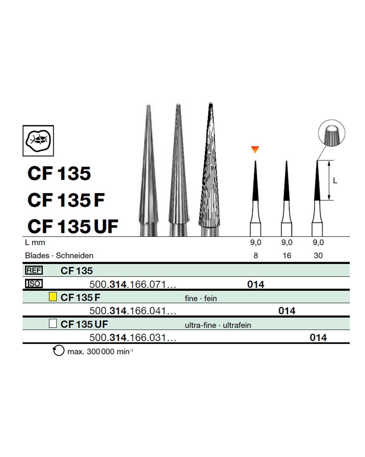 500314166Bos Aeratör Tungsten Karbit Sivri Bitim Konik, Bitirme Frez