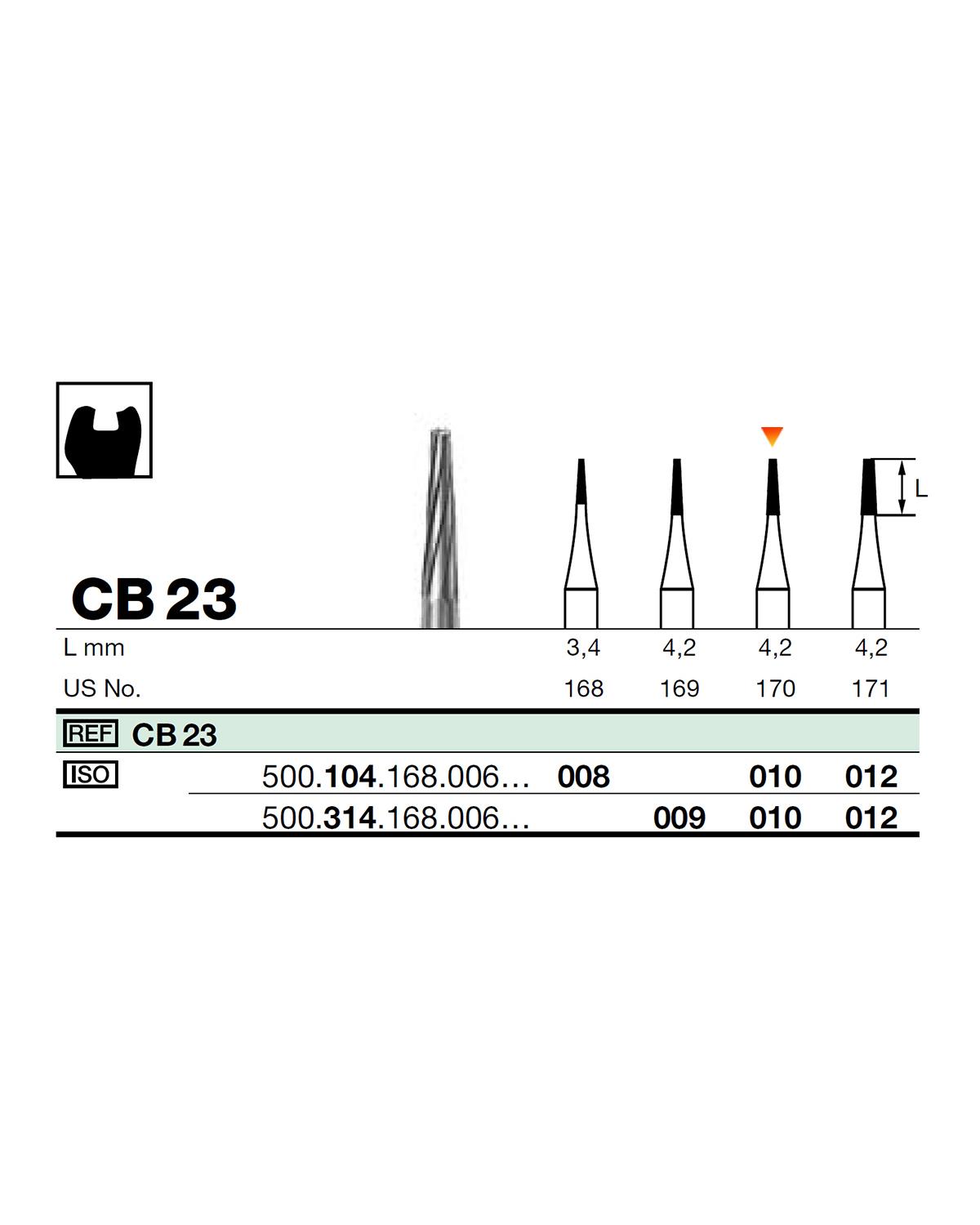 500314168Bos Aeratör Tungsten Karbit Düz Bitim Konik Frez