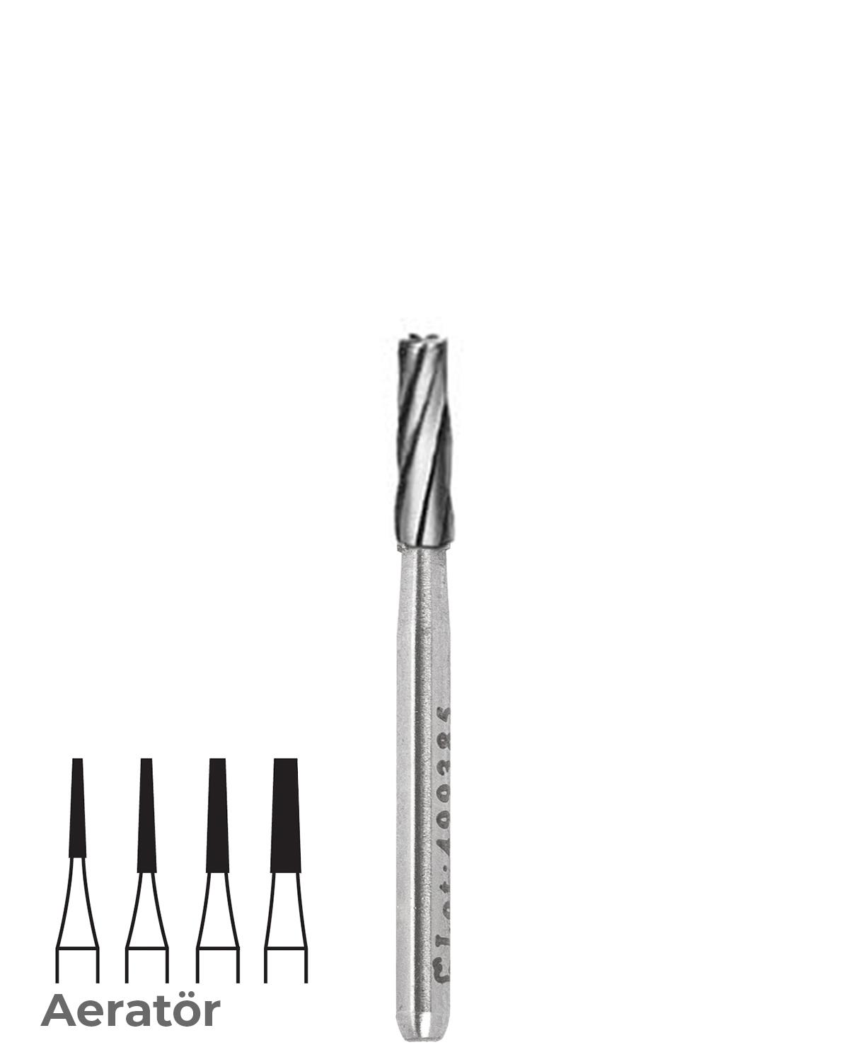 500314171Bos Aeratör Tungsten Karbit Düz Bitim Konik Frez