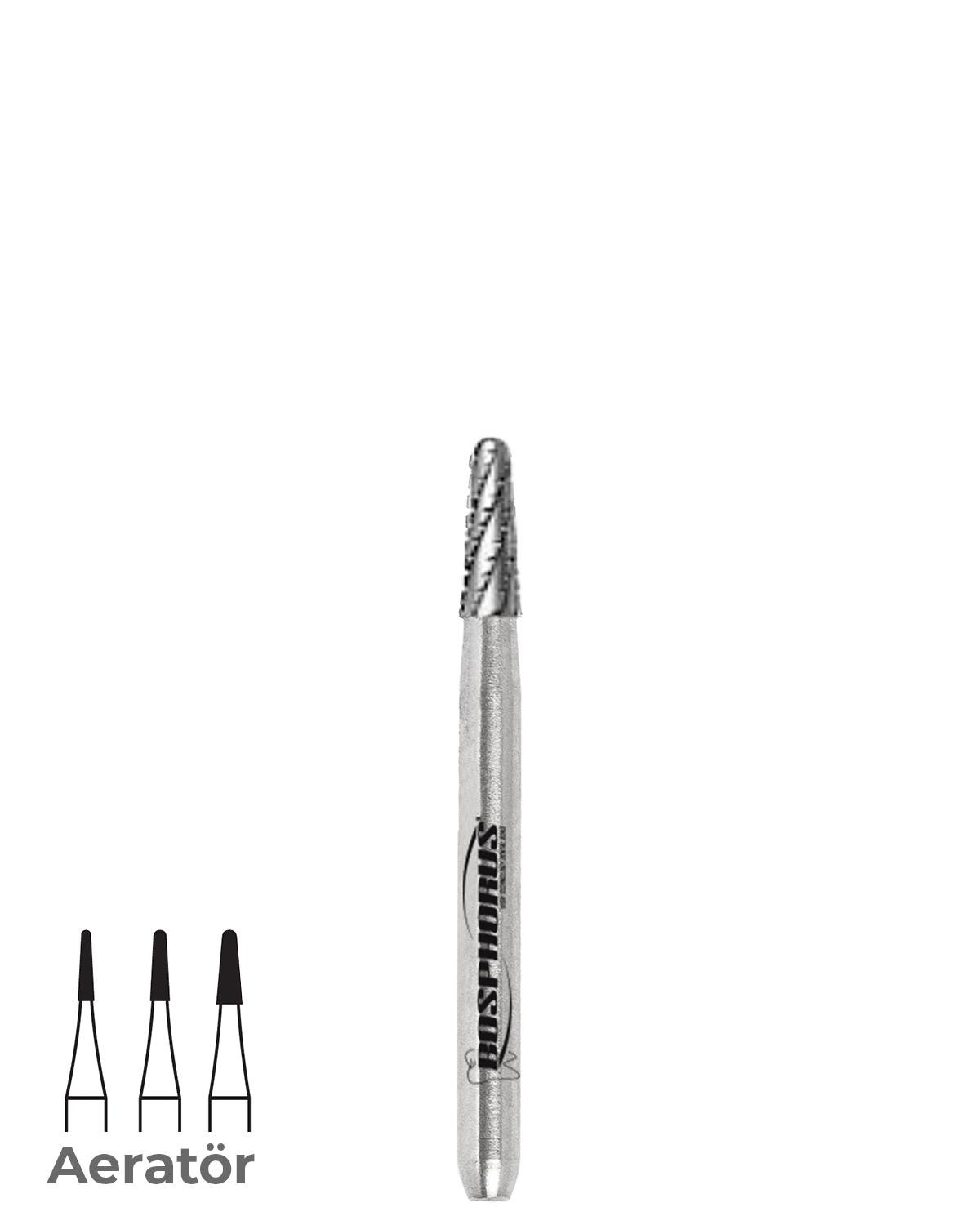 500314194Bos Aeratör Tungsten Karbit Yuvarlak Bitim Konik Frez