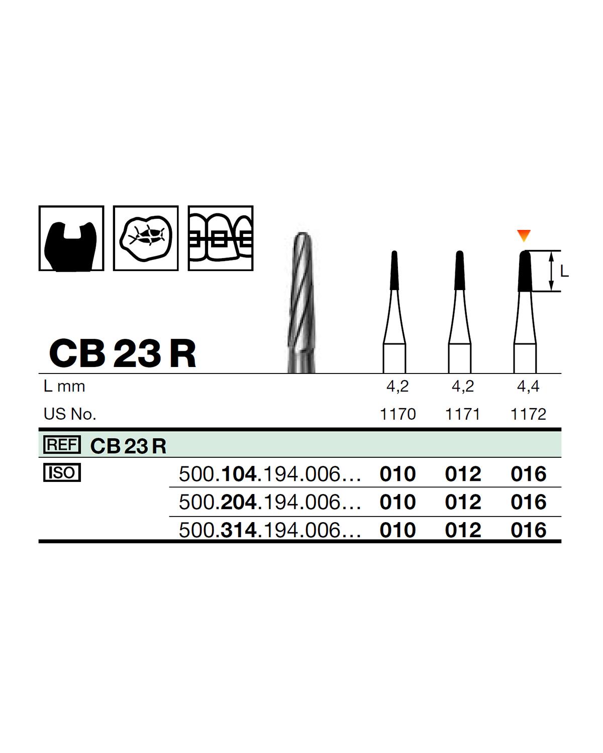 500314194Bos Aeratör Tungsten Karbit Yuvarlak Bitim Konik Frez