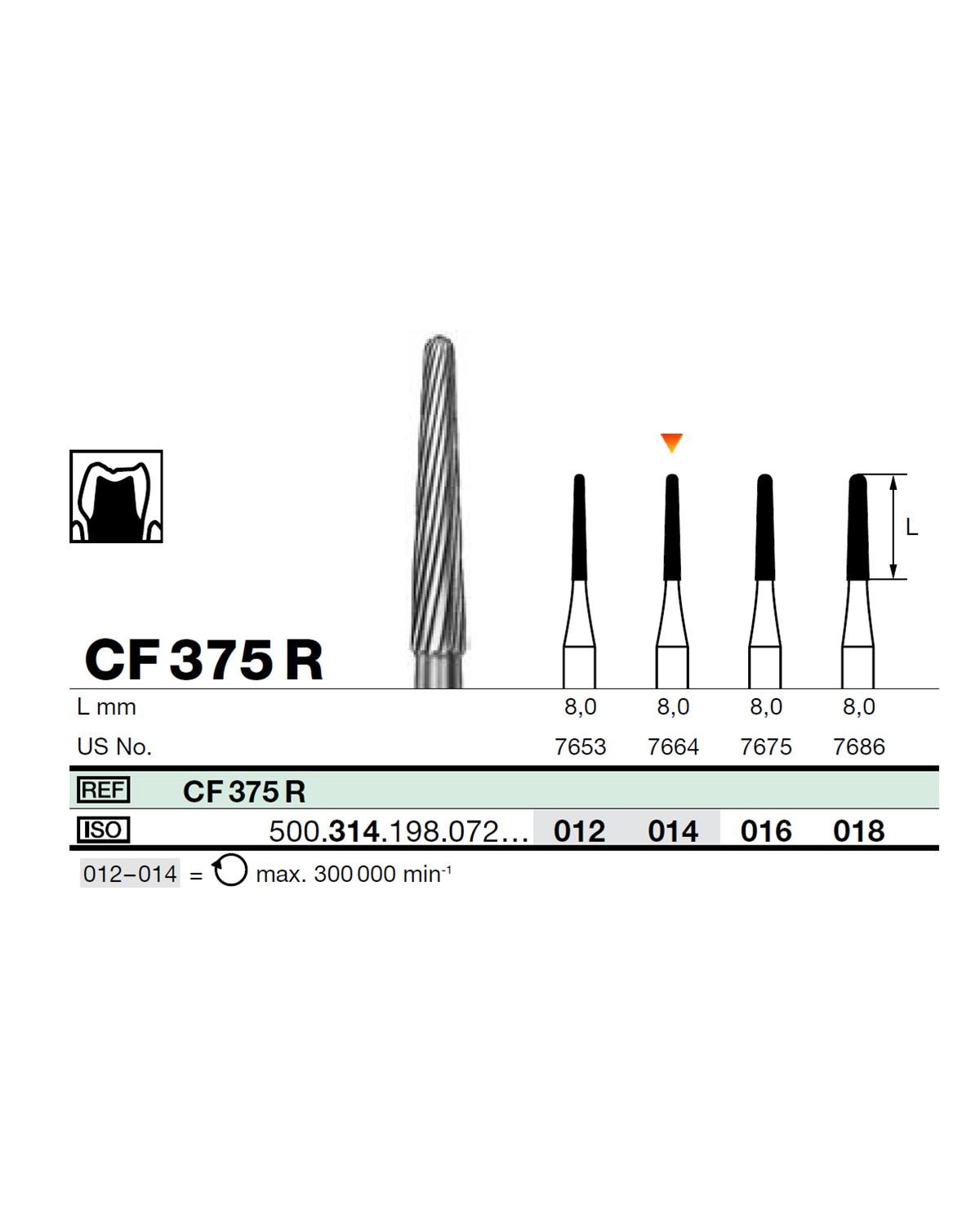 500314198Bos Aeratör Tungsten Karbit Yuvarlak Bitim Konik, Bitirme Frez