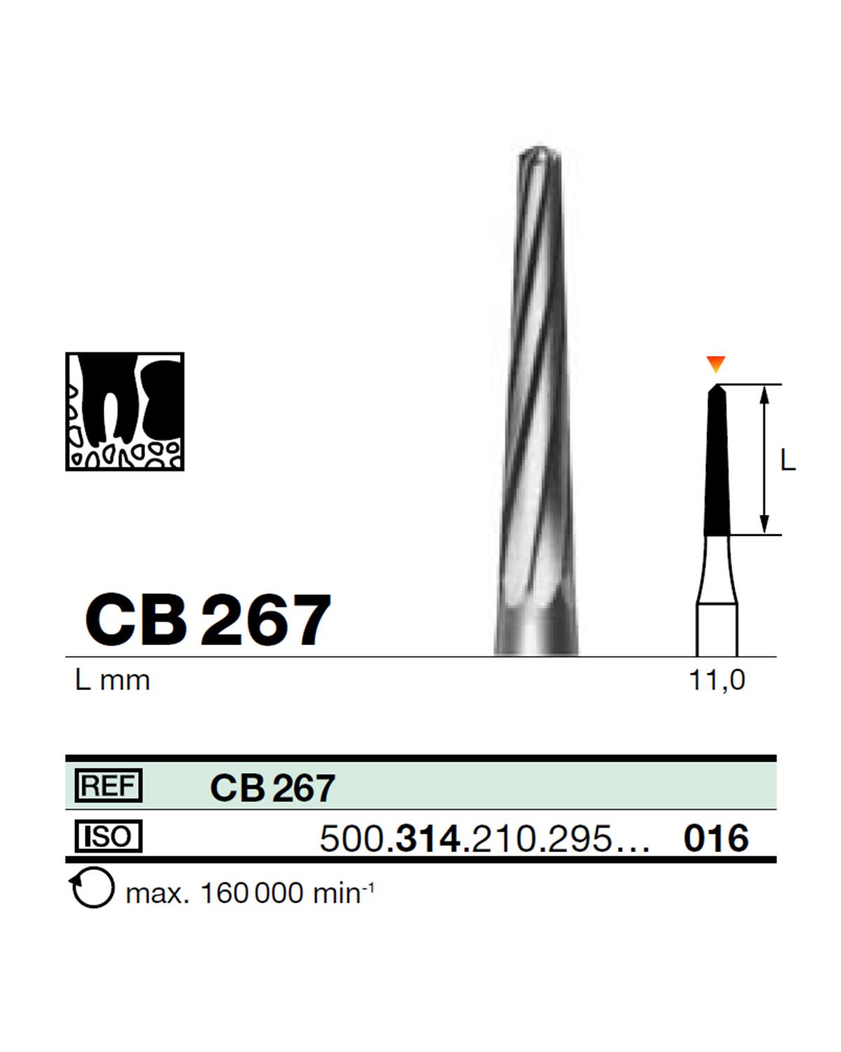 500314210Bos Aeratör Tungsten Karbit Sivri Bitim Konik, Cerrahi Kemik Kesici Frez