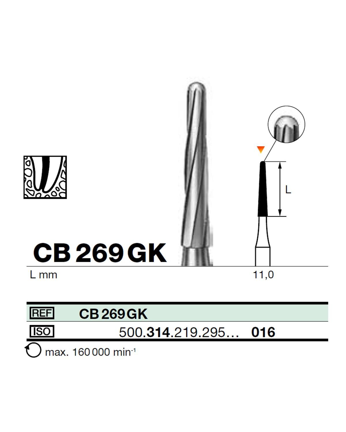 500314219Bos Aeratör Tungsten Karbit Yuvarlak Bitim Konik, Cerrahi Kemik Kesici Frez