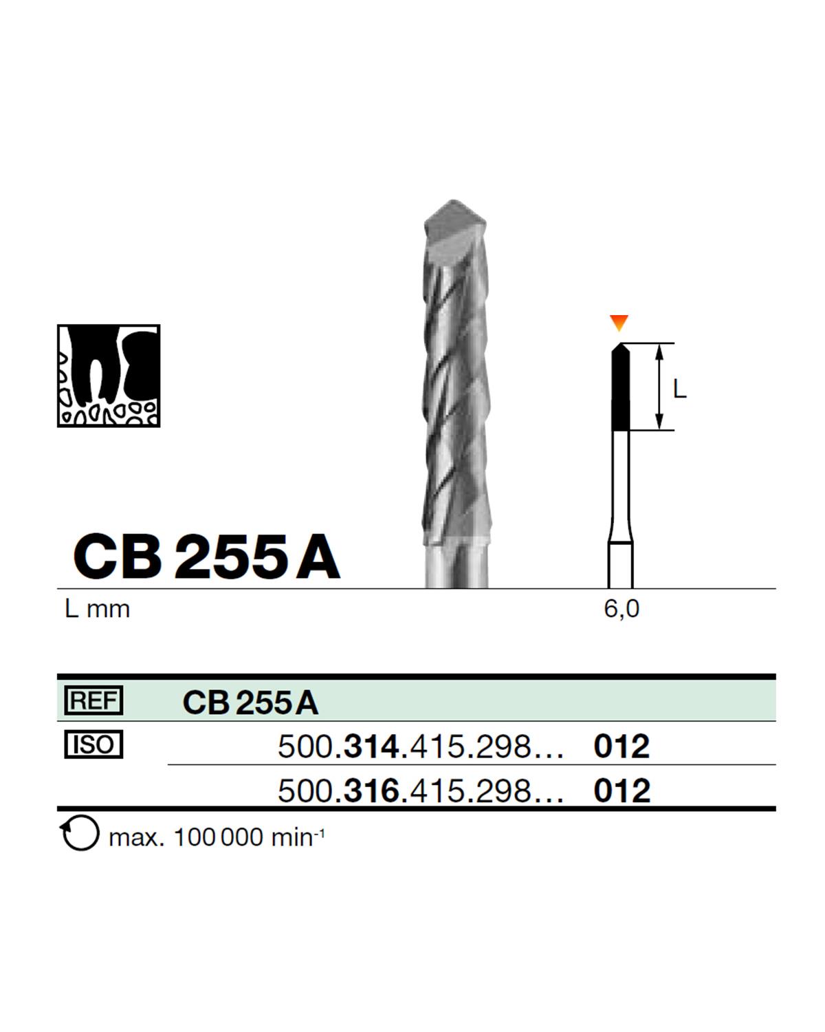 500314415Bos Aeratör Tungsten Karbit Düz Bitim Konik, Cerrahi Kemik Kesici Frez