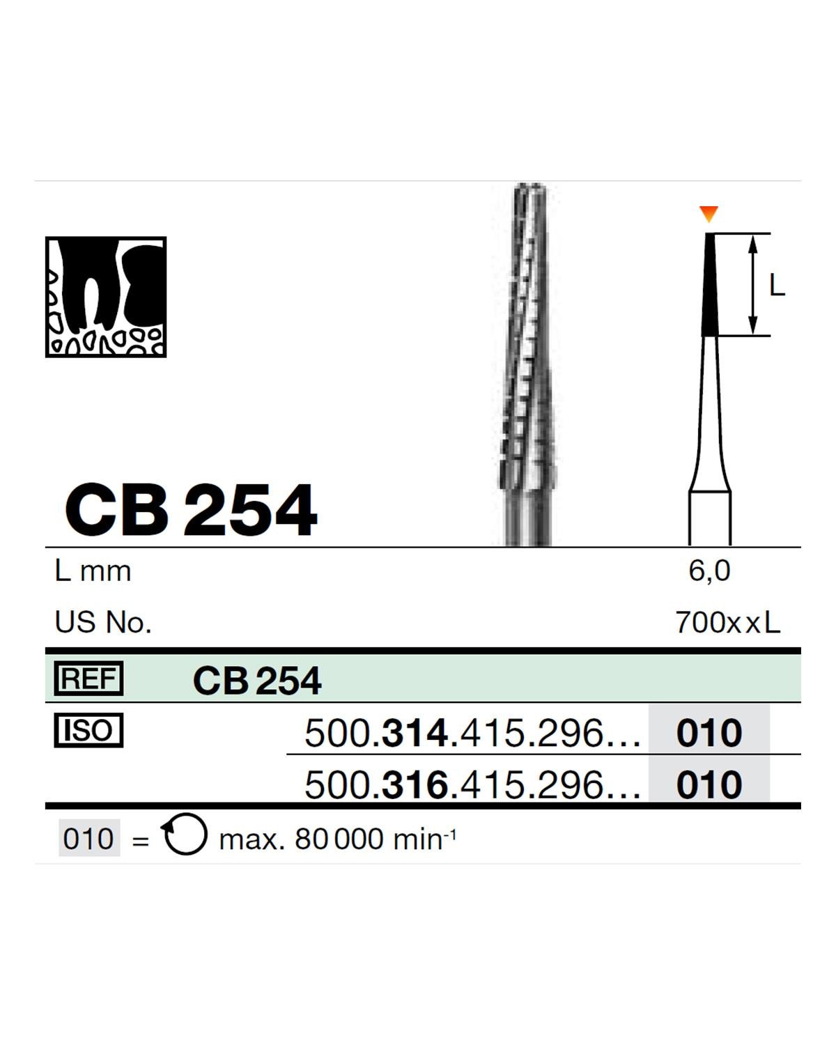 500314415Bos Aeratör Tungsten Karbit Düz Bitim Konik, Cerrahi Kemik Kesici Frez