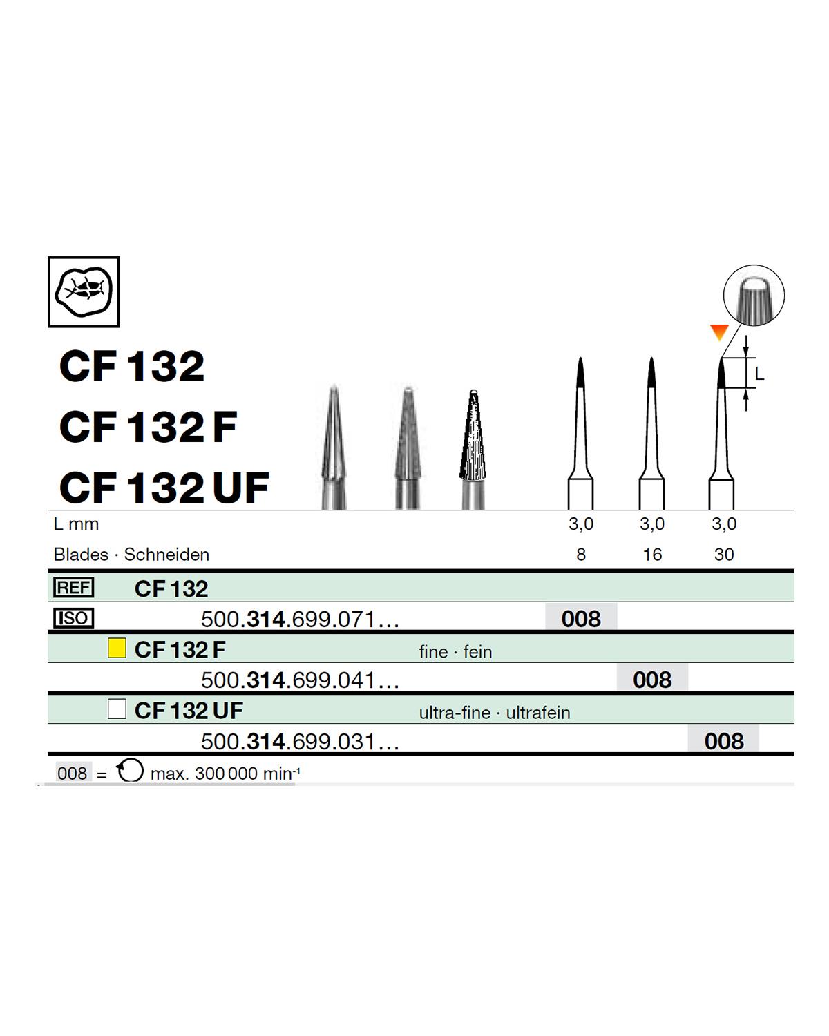 500314699Bos Aeratör Tungsten Karbit Alev Uçlu, Bitirme Frez
