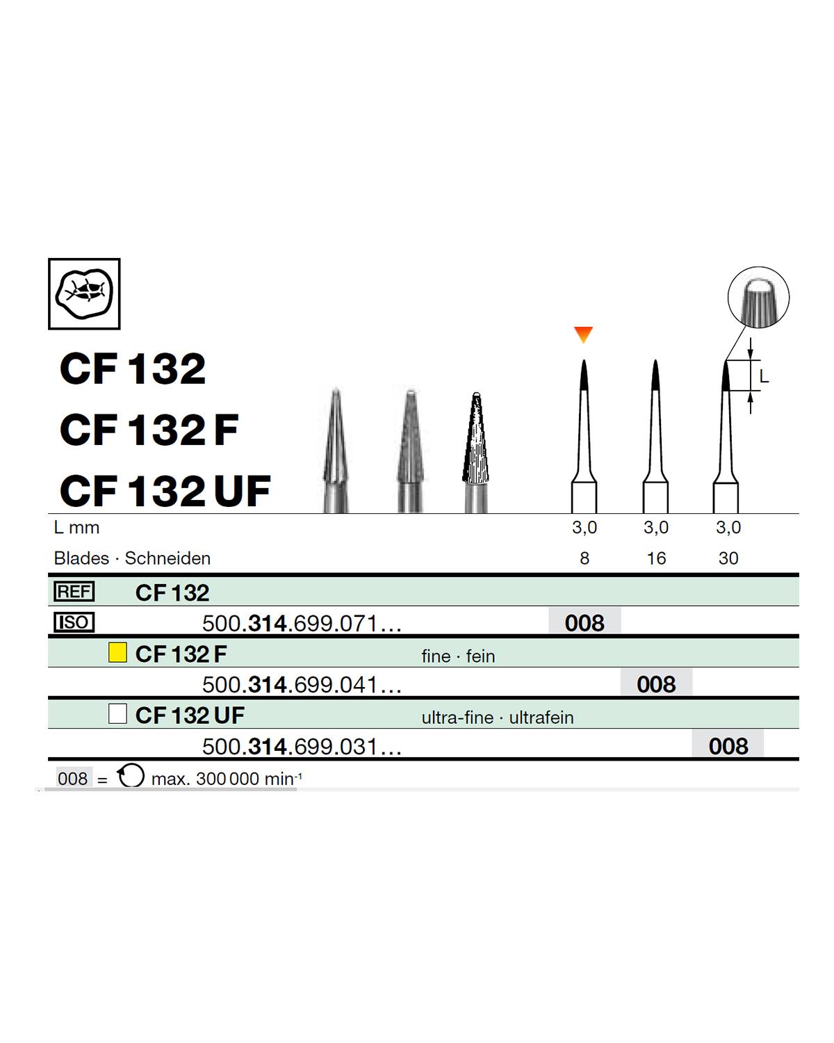 500314699Bos Aeratör Tungsten Karbit Alev Uçlu, Bitirme Frez